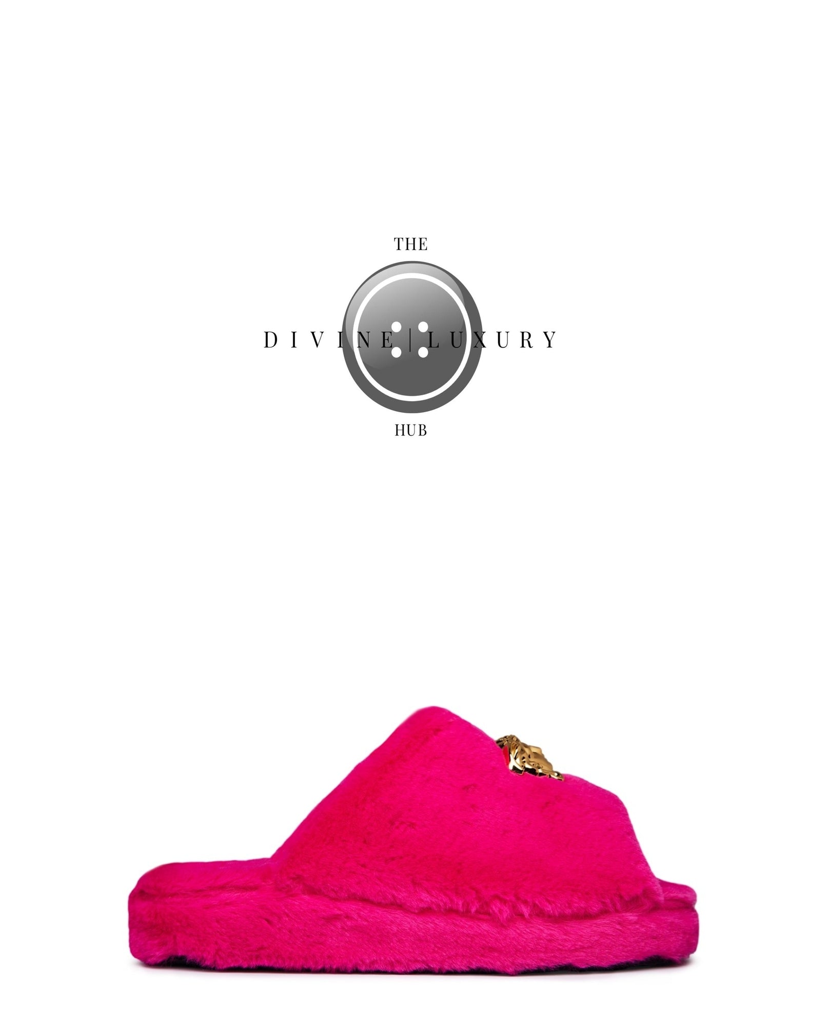 LUXURY HUB VERSACE HOME LOGOMANIA SLIPPERS
