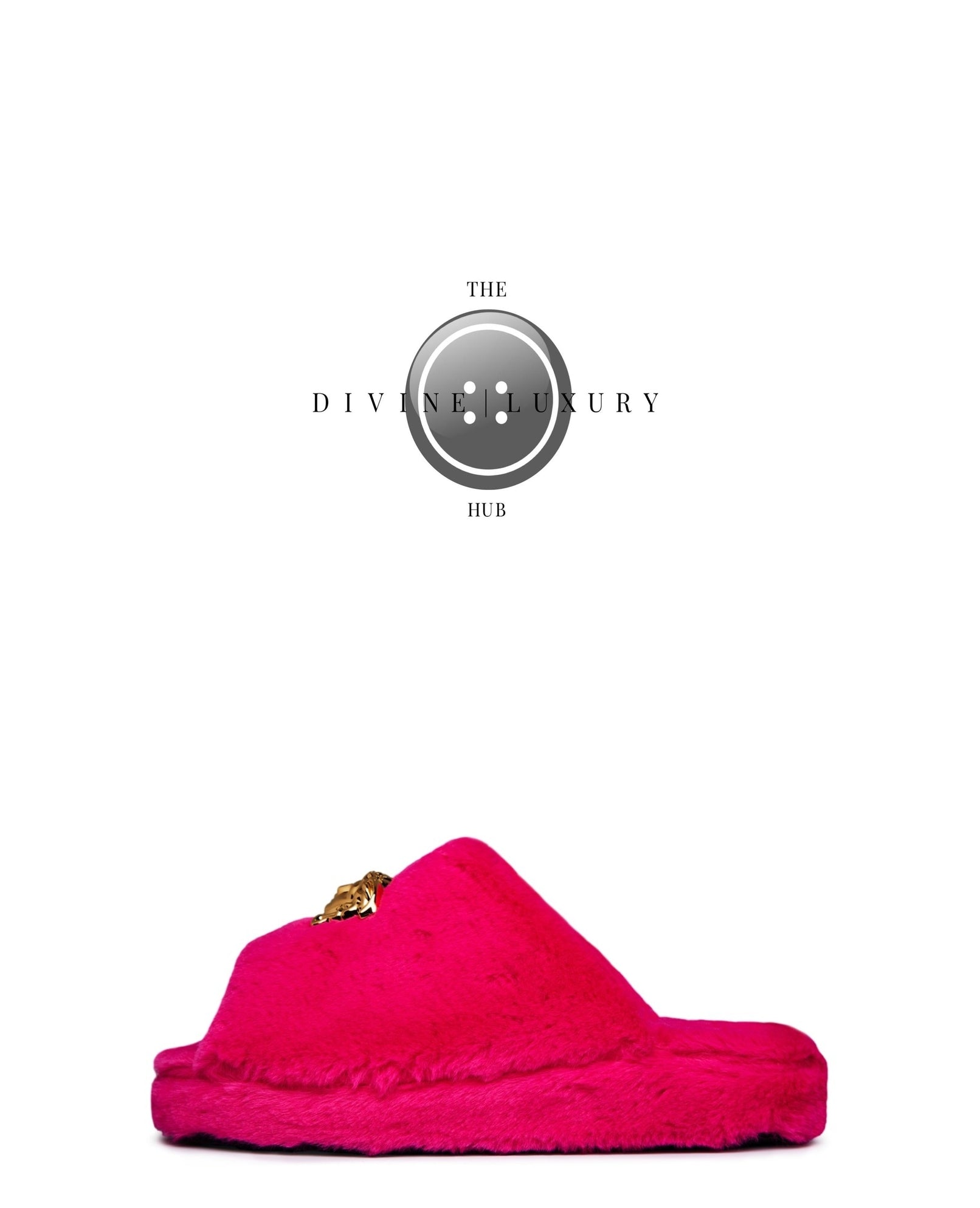 LUXURY HUB VERSACE HOME LOGOMANIA SLIPPERS