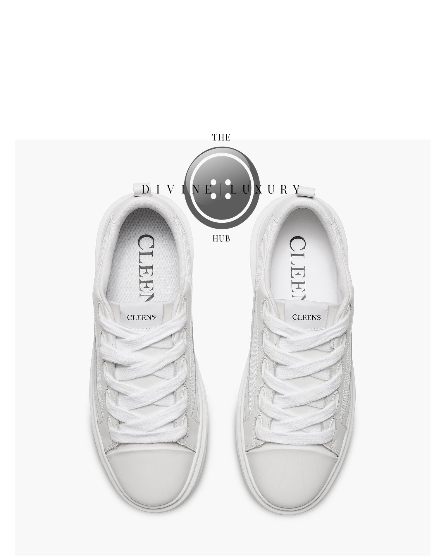 LUXURY HUB CLEENS ESSENTIALS SKATE PANELED ICON TRAINERS