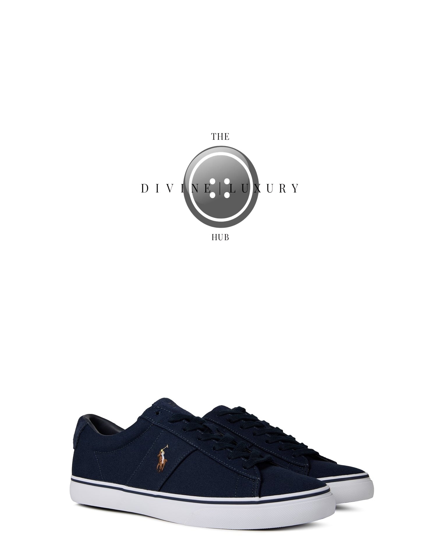 LUXURY HUB RALPH LAUREN CANVAS TRAINERS