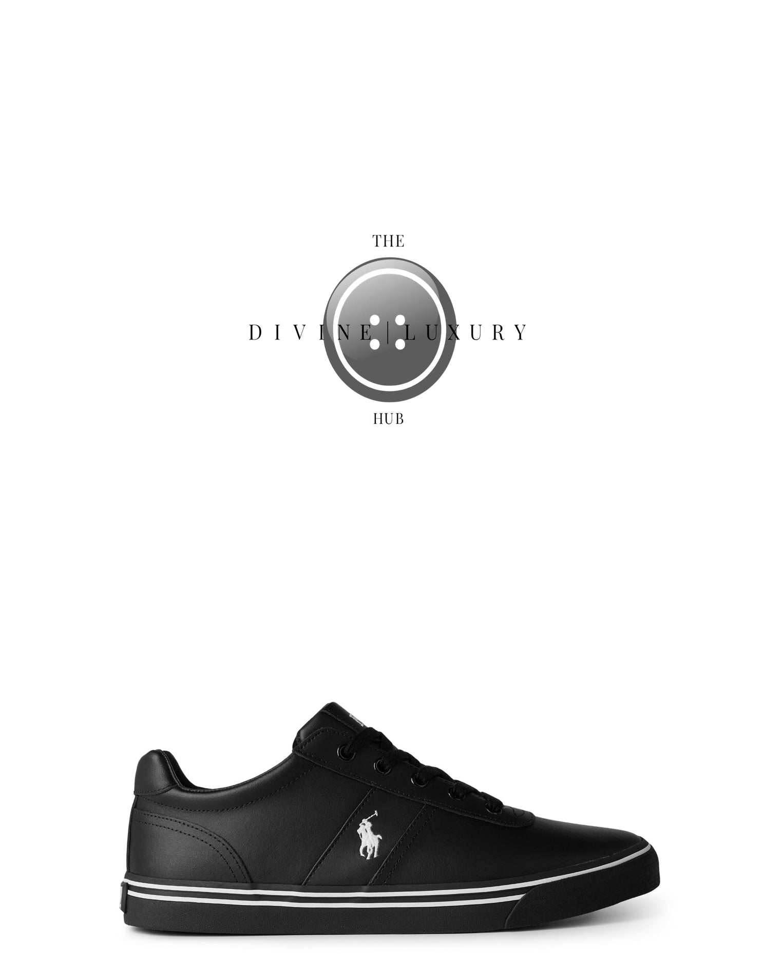 LUXURY HUB RALPH LAUREN HANFORD LOW TOP TRAINERS