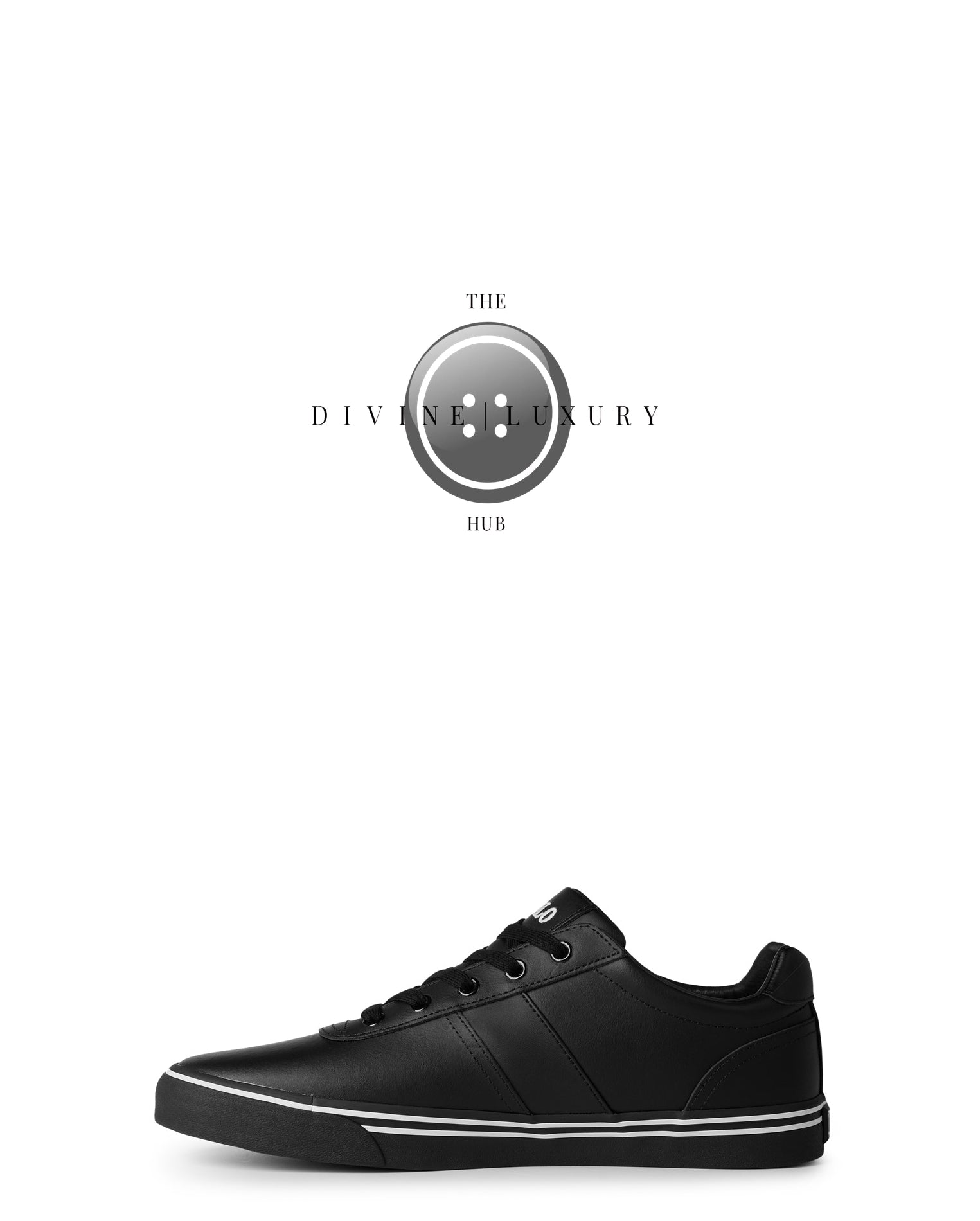 LUXURY HUB RALPH LAUREN HANFORD LOW TOP TRAINERS