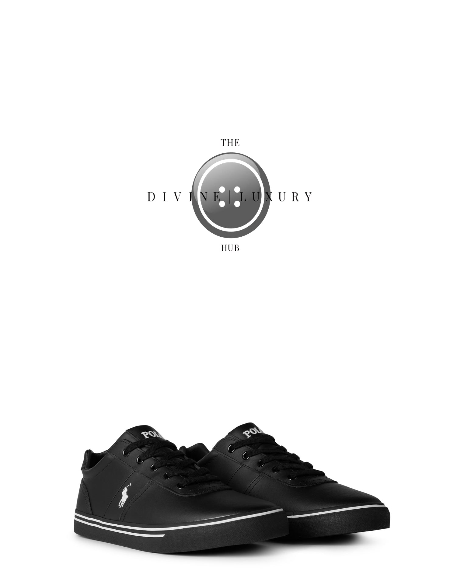 LUXURY HUB RALPH LAUREN HANFORD LOW TOP TRAINERS