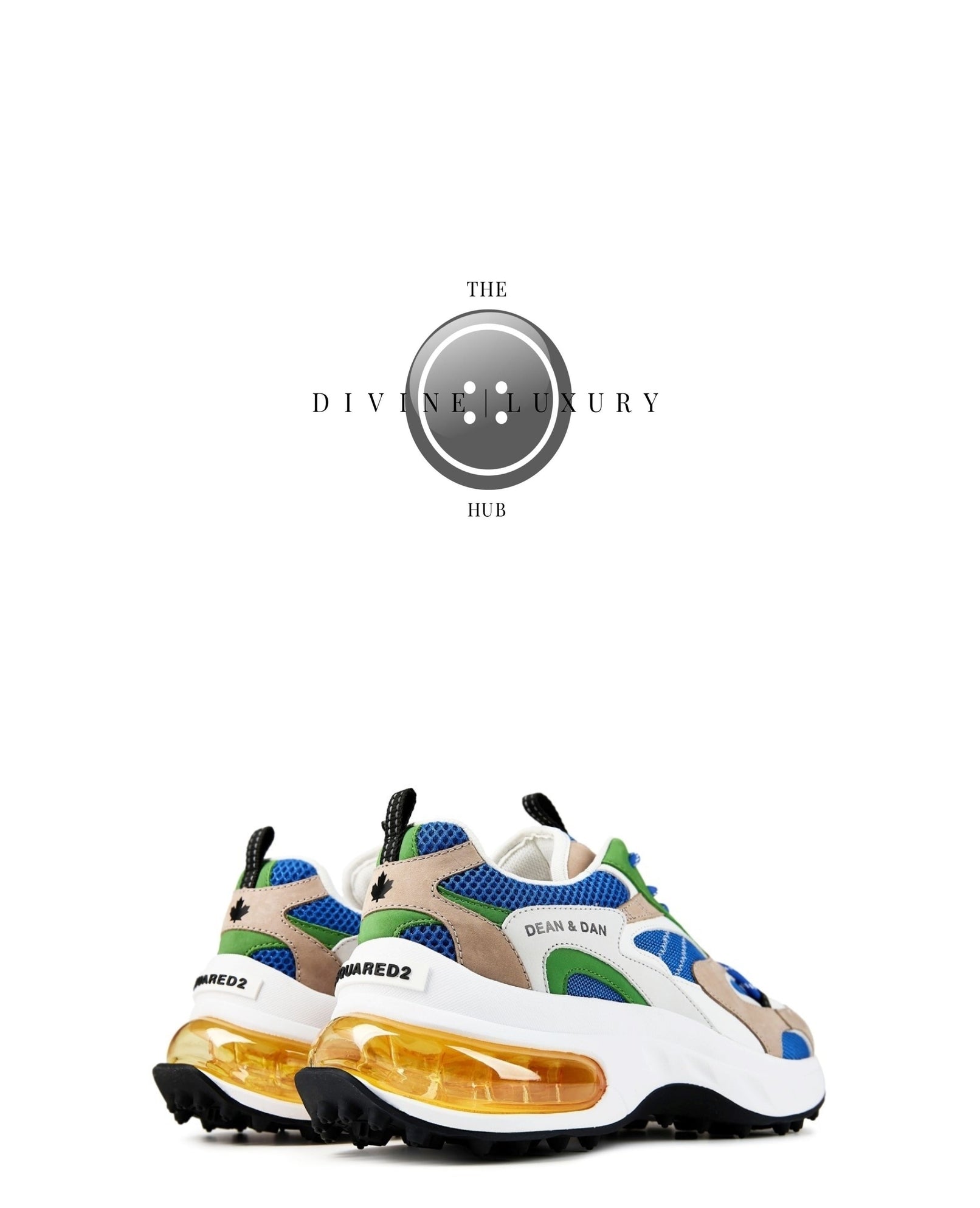 LUXURY HUB DSQUARED2 ULTRA BUBBLE CHUNKY TRAINERS