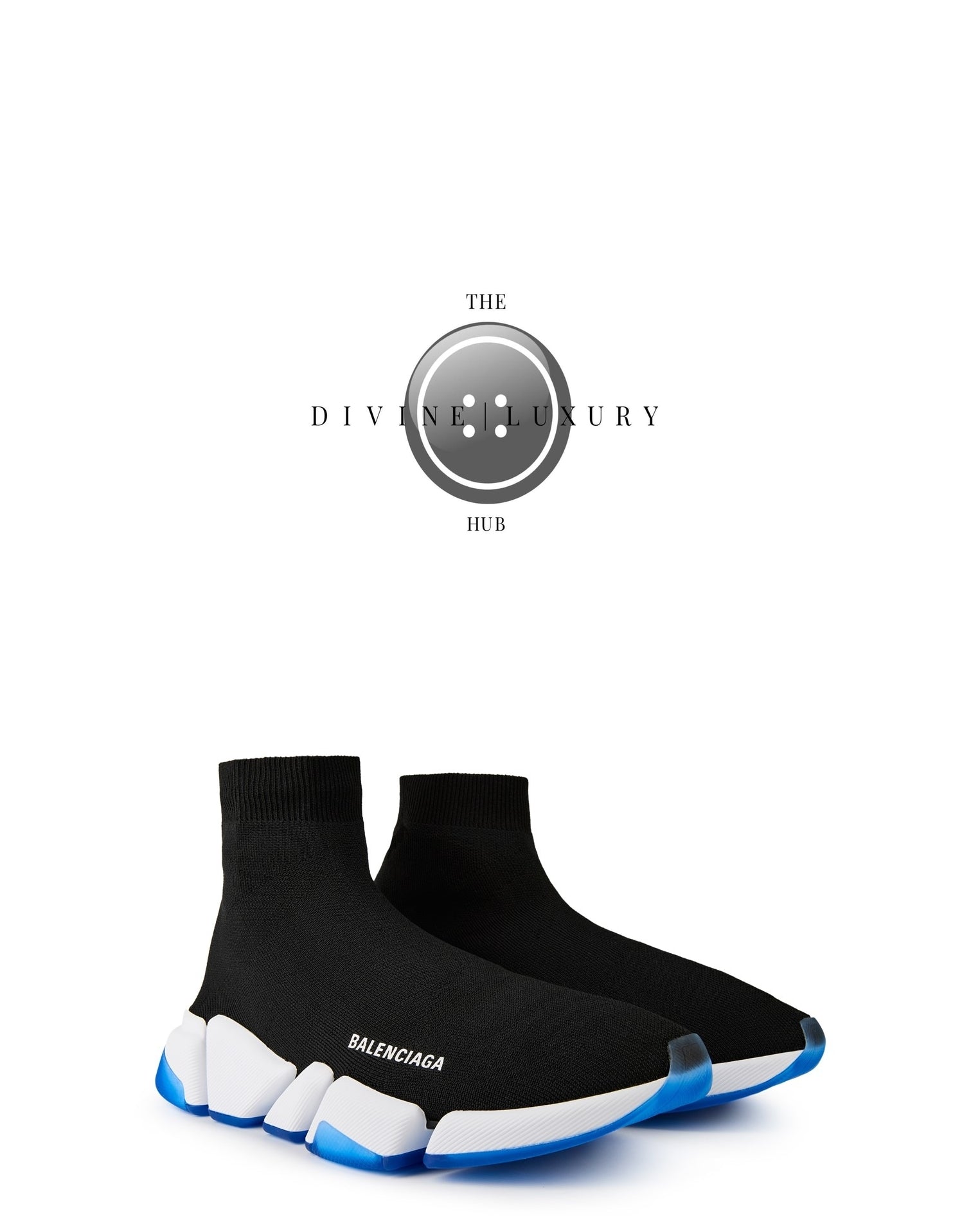 LUXURY HUB BALENCIAGA SPEED 2.0 CLEAR SOLE RECYCLED KNIT TRAINERS