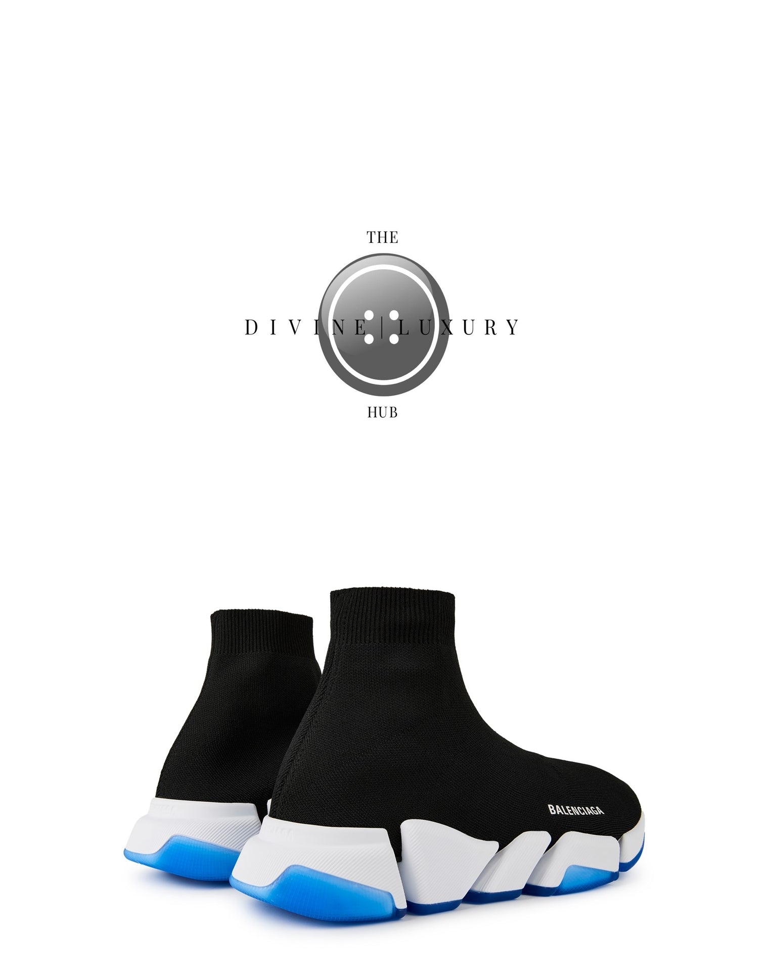 LUXURY HUB BALENCIAGA SPEED 2.0 CLEAR SOLE RECYCLED KNIT TRAINERS