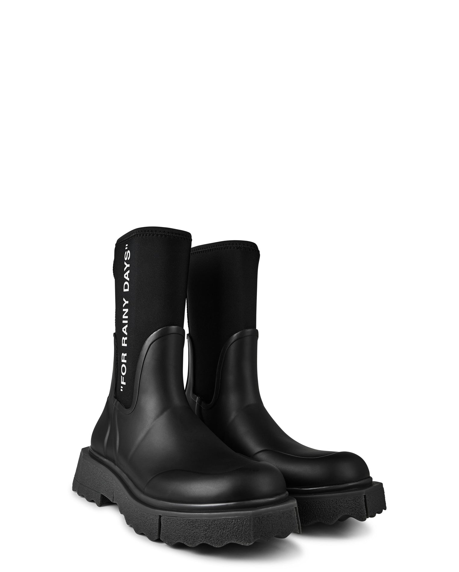 LUXURY HUB OFF WHITE OFF SPONGE BOOTS