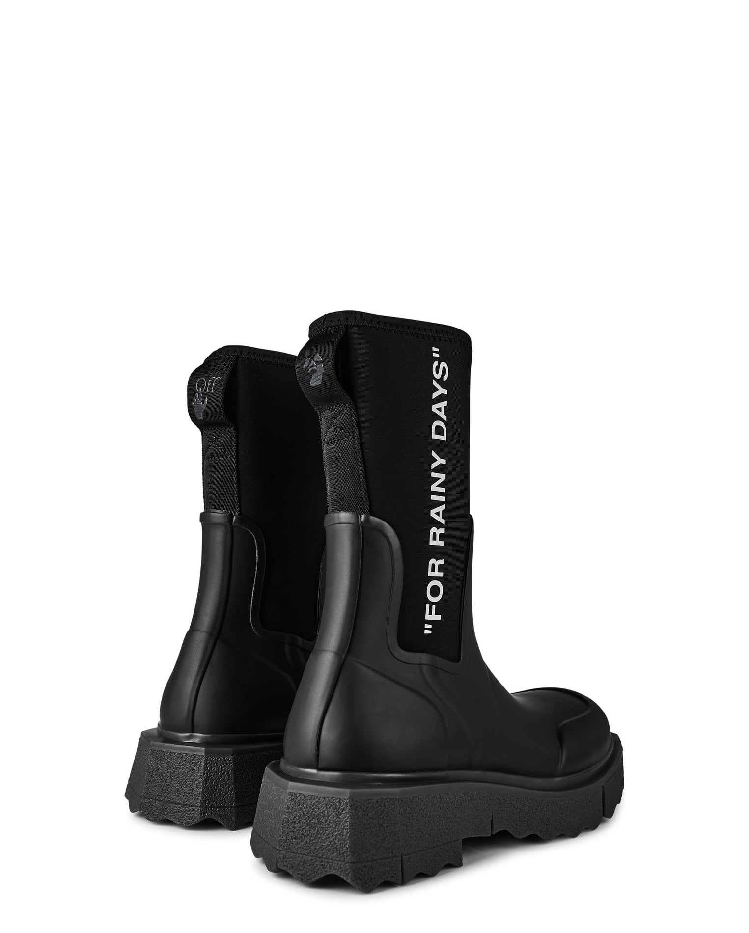 LUXURY HUB OFF WHITE OFF SPONGE BOOTS