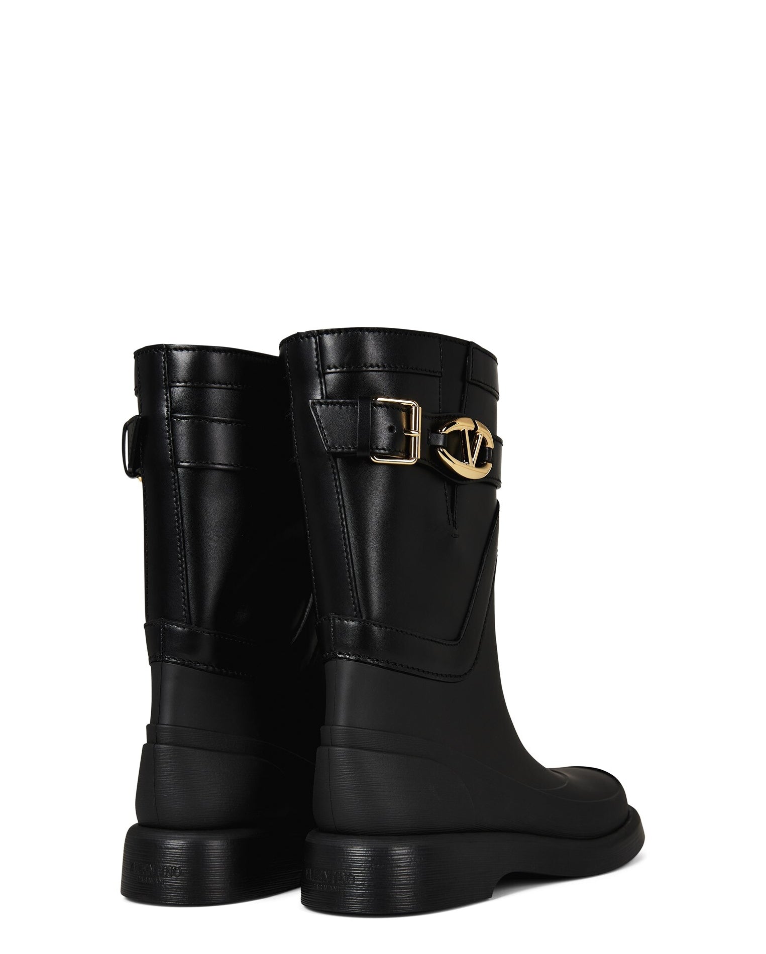LUXURY HUB VALENTINO GARAVANI VLOGO ANKLE BOOTS