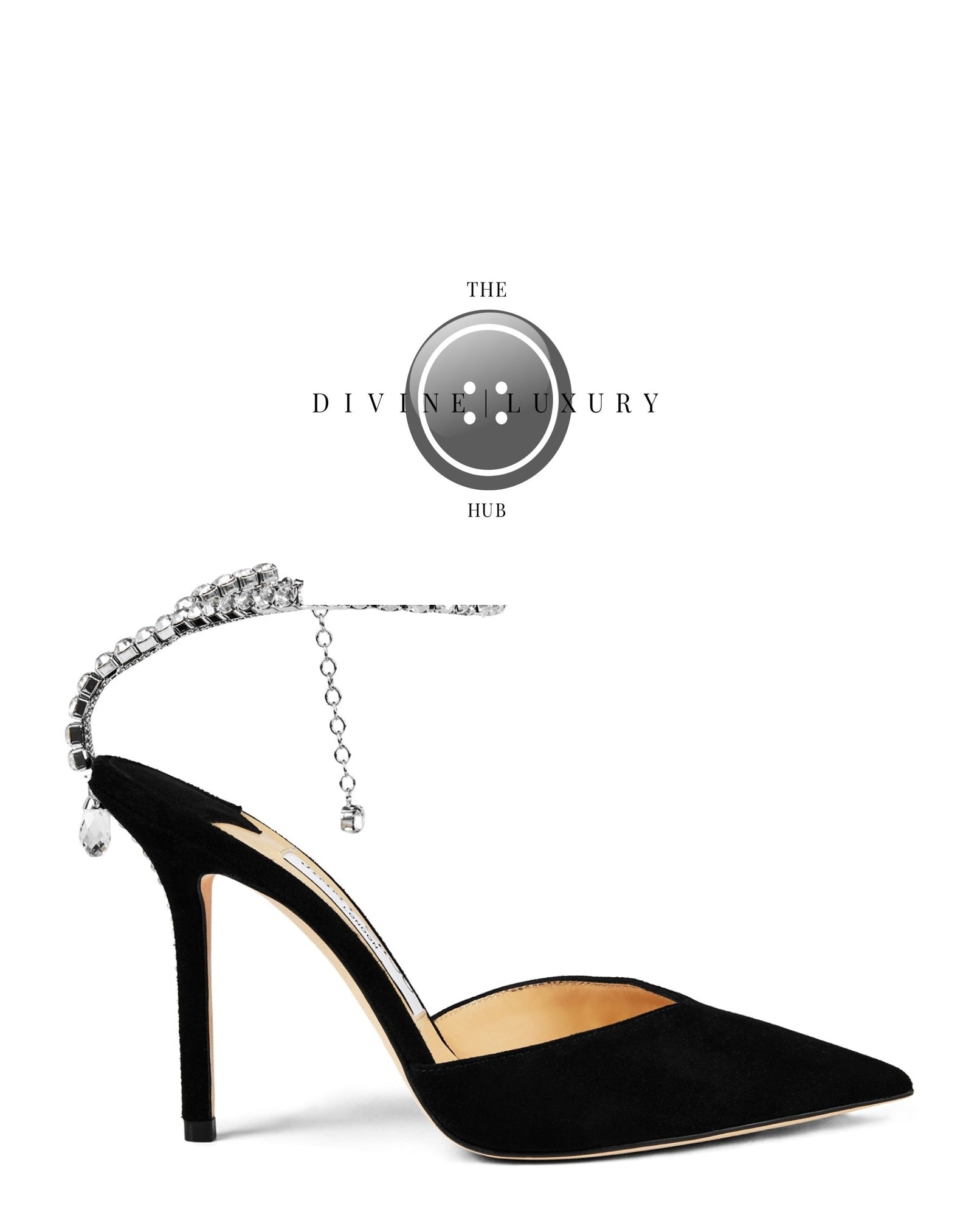 LUXURY HUB JIMMY CHOO SAEDA 100 SUEDE PUMPS