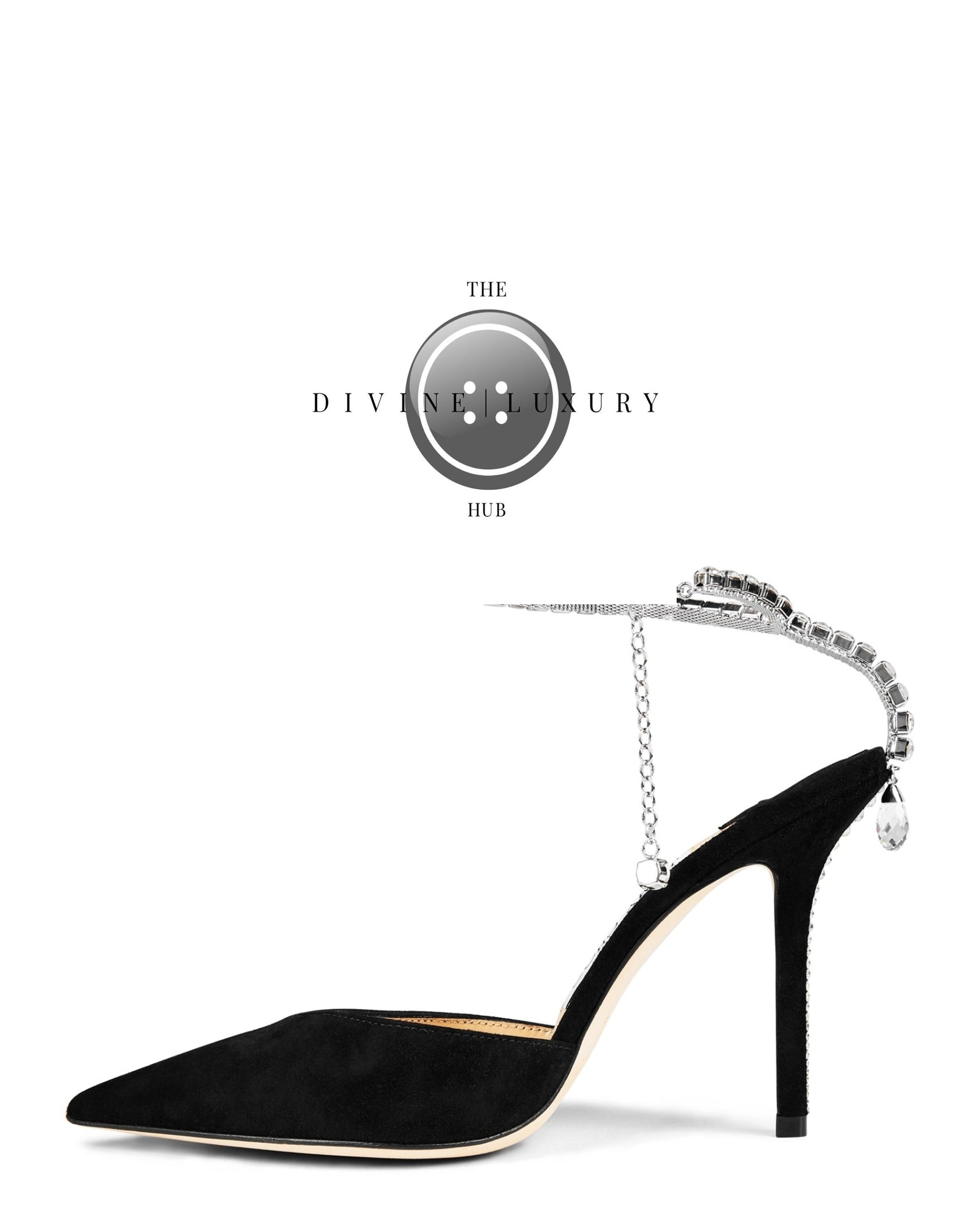 LUXURY HUB JIMMY CHOO SAEDA 100 SUEDE PUMPS