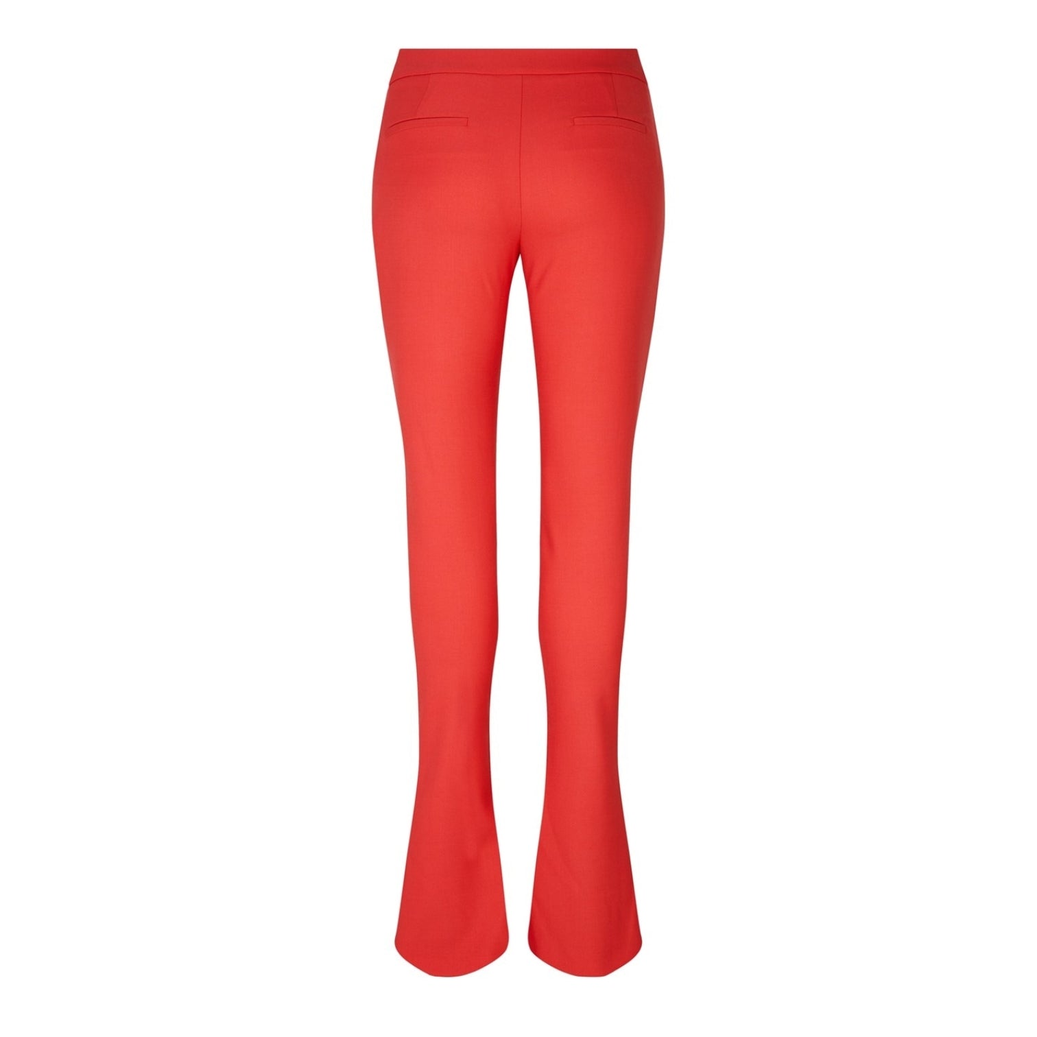 LUXURY HUB OFF WHITE SPLIT HEM FLARED TROUSERS