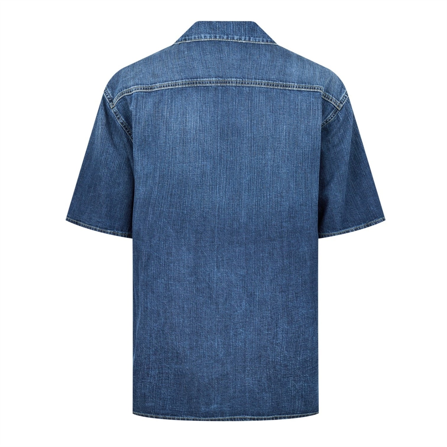 LUXURY HUB ALEXANDER MCQUEEN DENIM BOWLING SHIRT