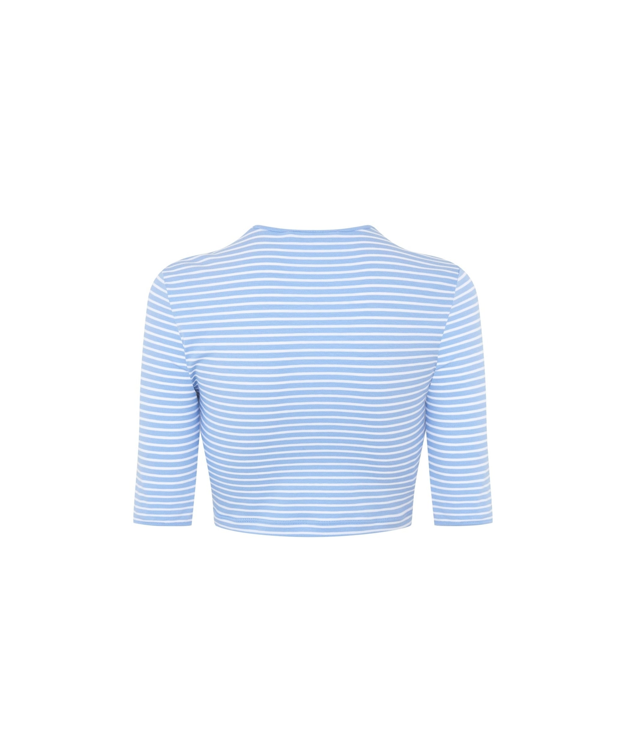 LUXURY HUB PRADA STRIPED CROP TOP