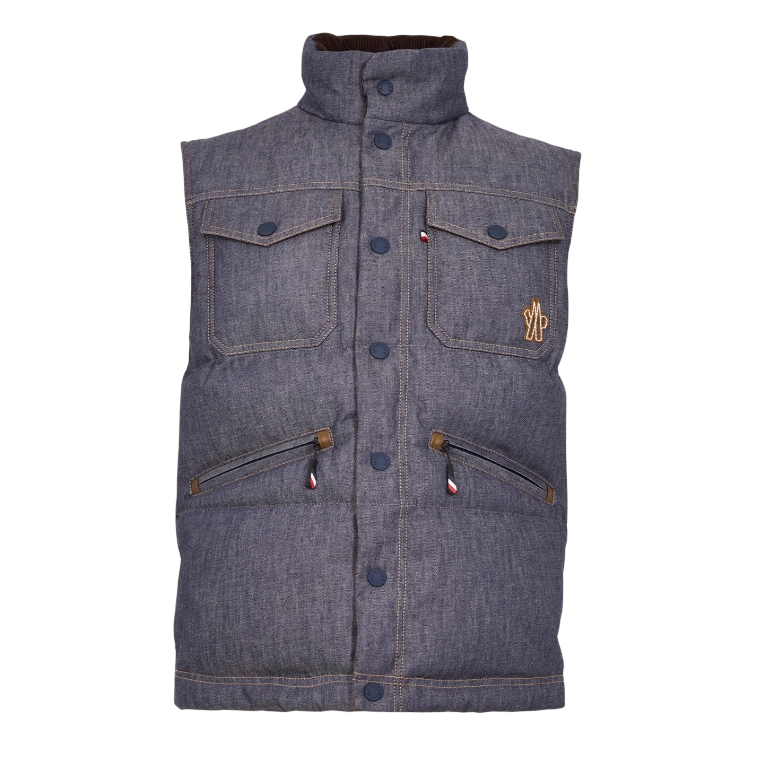 LUXURY HUB MONCLER GRENOBLE MEN'S G DNM SLEEVELESS GILET