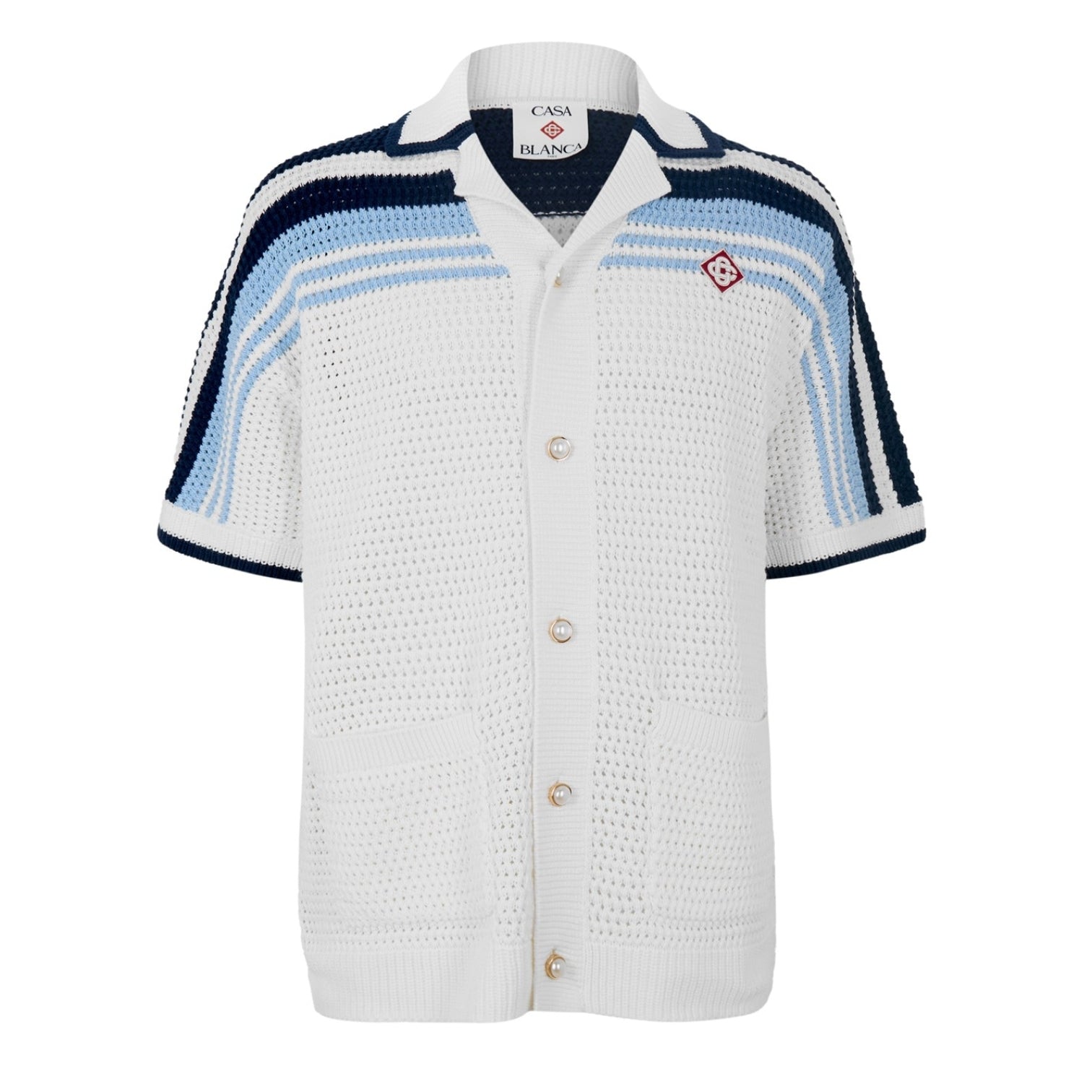 LUXURY HUB CASABLANCA CASA CROCHET SHIRT