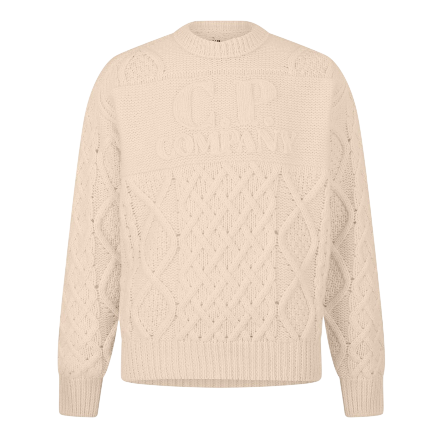 LUXURY HUB CP COMPANY MEN'S LENS ROLL NK KNITTED TURTLE NECK JUMPER