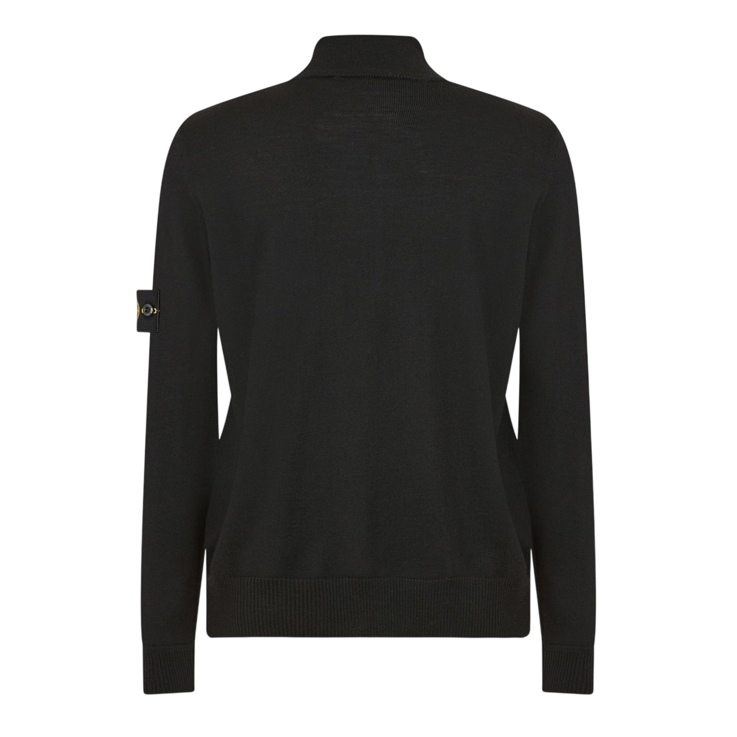 LUXURY HUB STONE ISLAND QUARTER-ZIP KNIT TOP