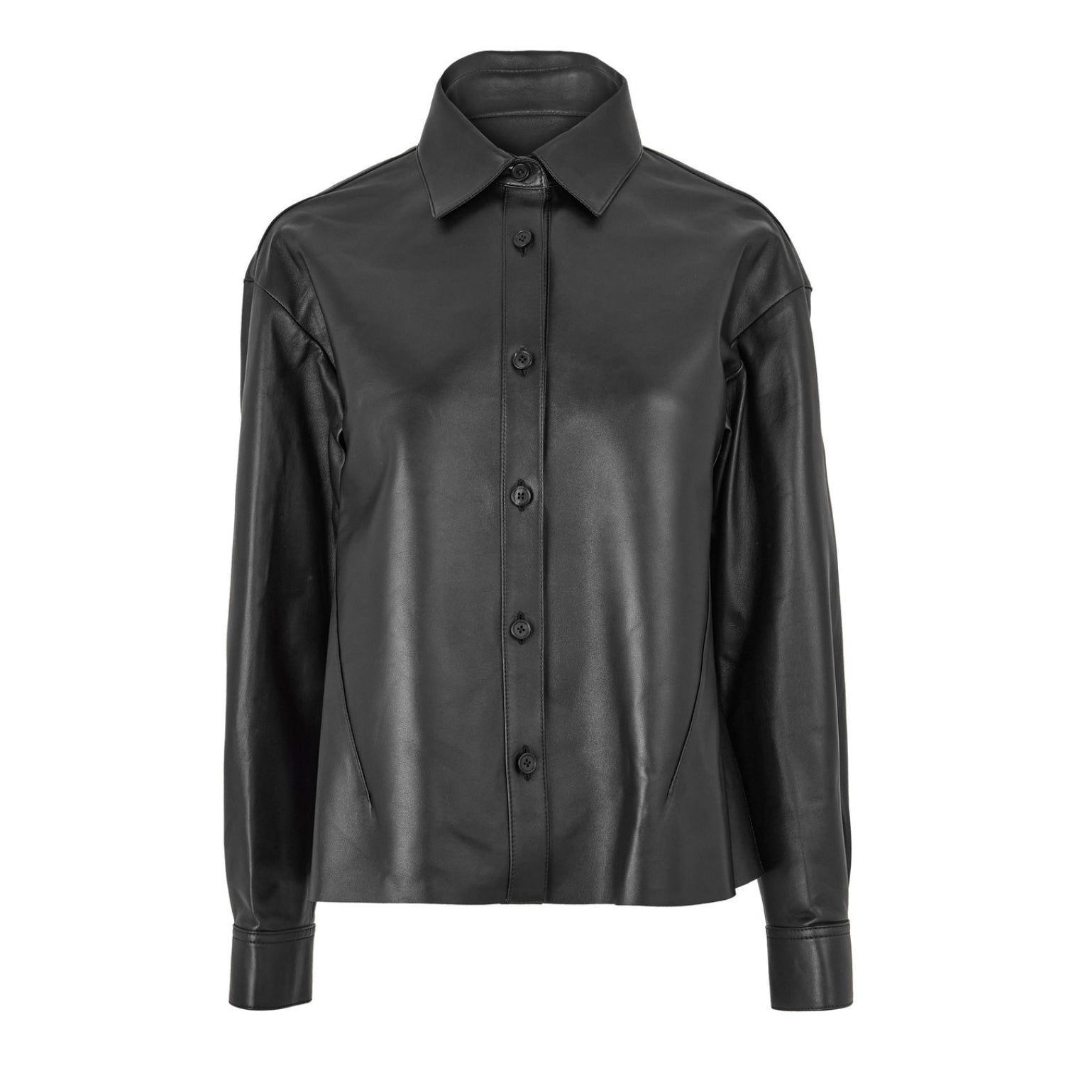 LUXURY HUB ALEXANDER MCQUEEN WOMEN'S ALEX SOFT LONG SLEEVE PLAIN SHIRT