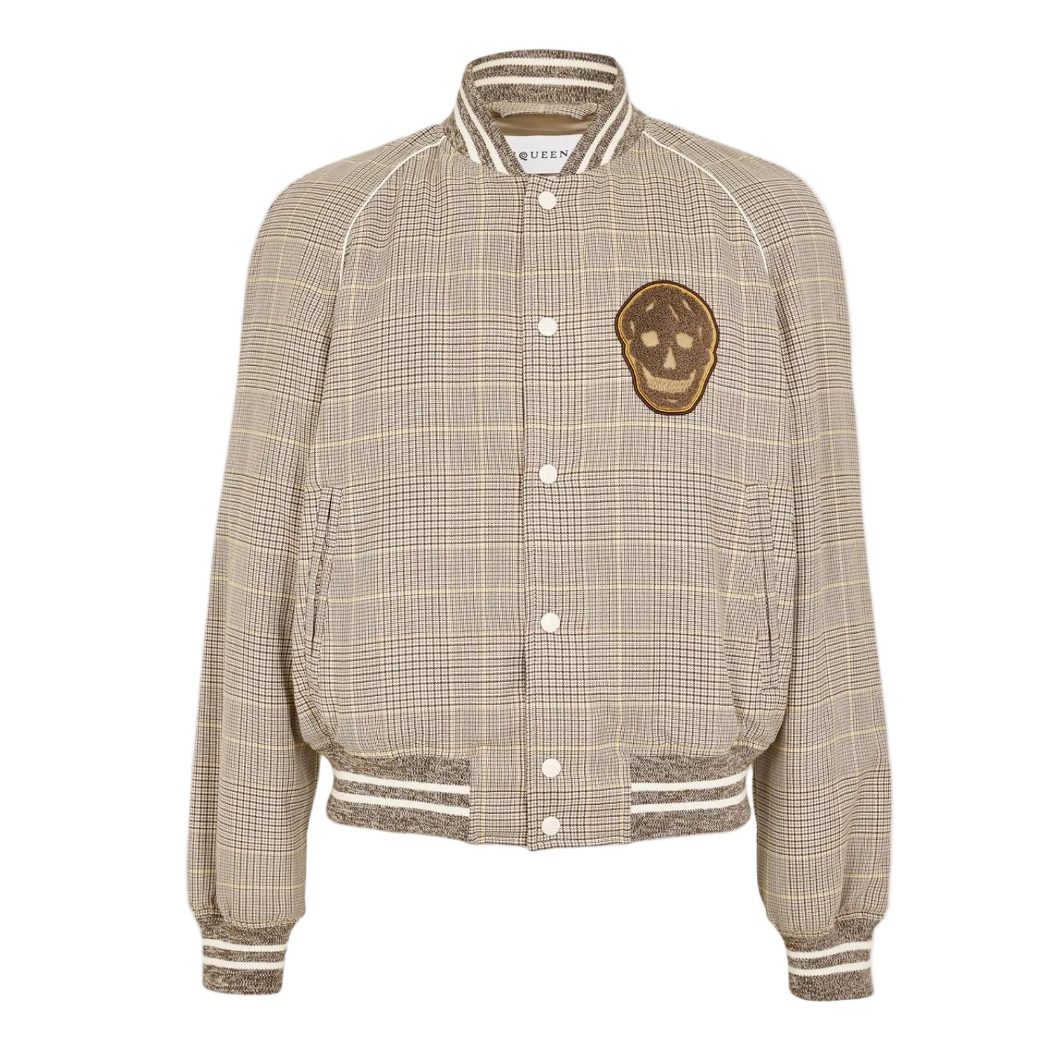 LUXURY HUB ALEXANDER MCQUEEN MEN'S STRUCTURED BOMBER JACKET