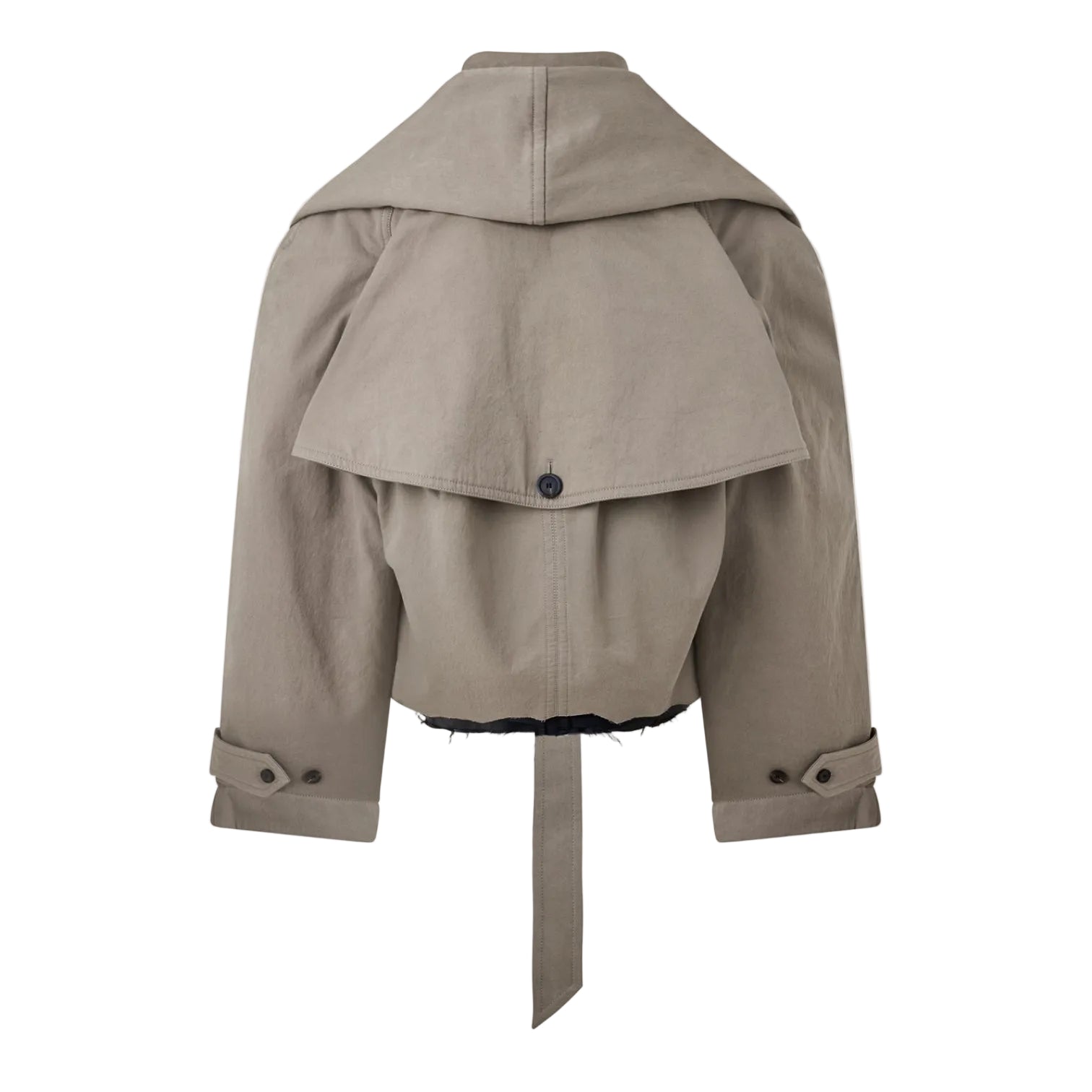 LUXURY HUB BALENCIAGA WOMEN'S HOODED TRENCH COAT