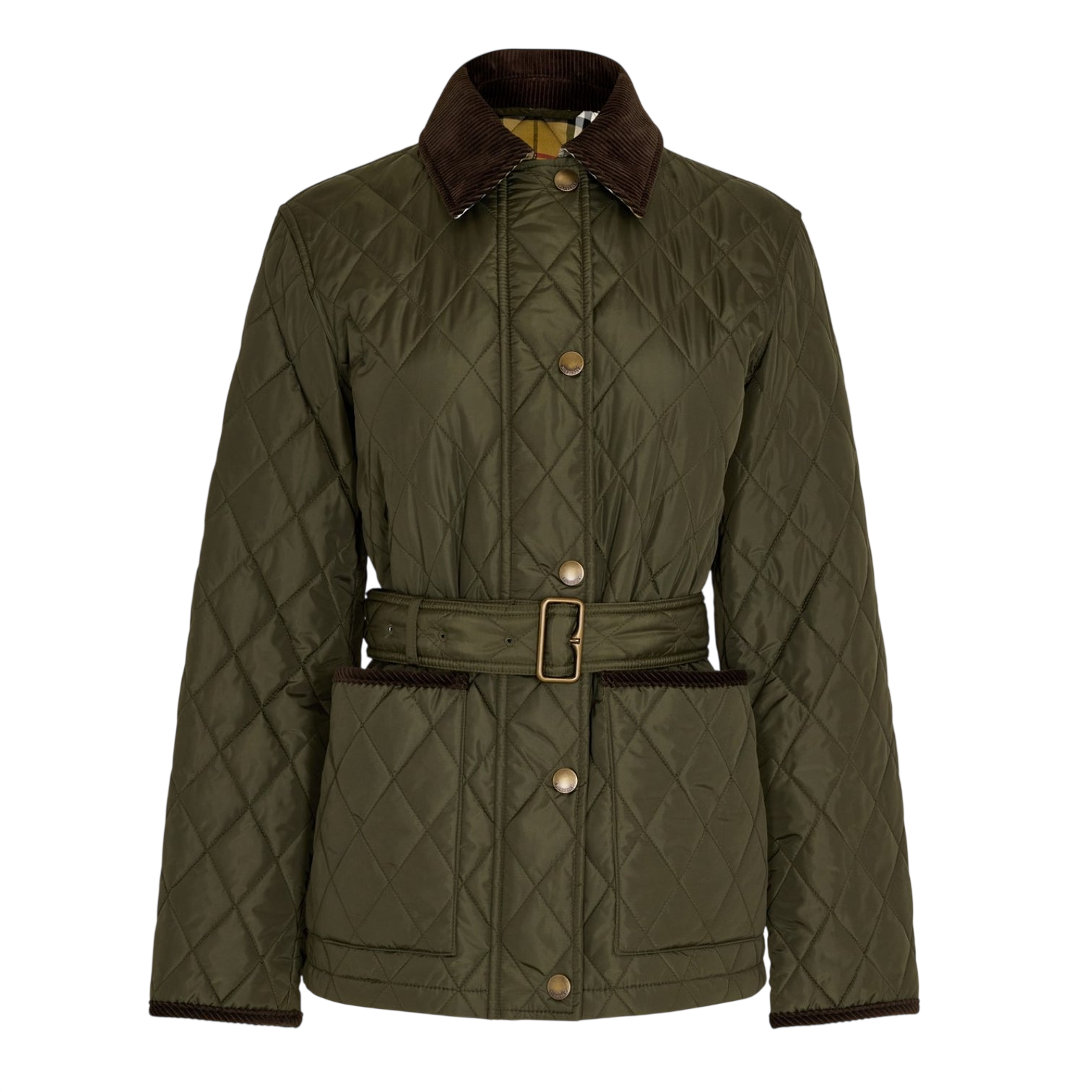 LUXURY HUB BURBERRY WOMEN'S CHILTERN DIAMOND QUILTED JACKET