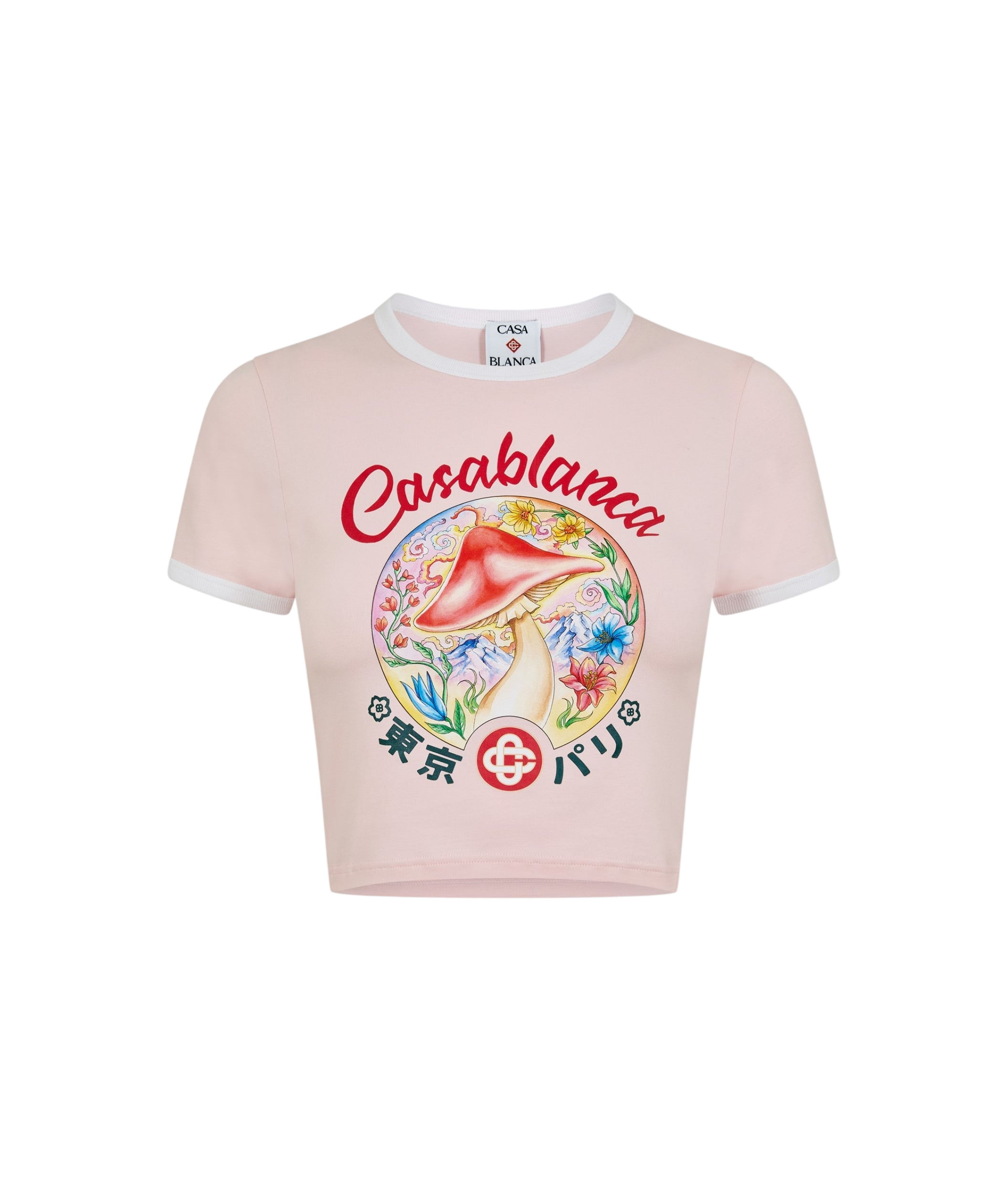 LUXURY HUB CASABLANCA WOMEN'S MUSHROOM FITTED BABY TEE