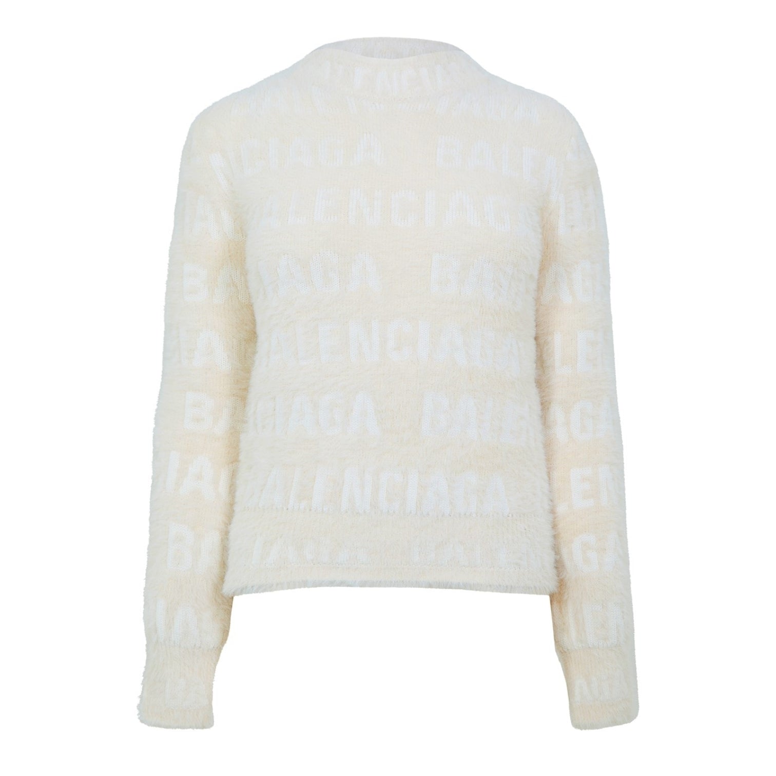 LUXURY HUB BALENCIAGA FURRY LOGO JUMPER
