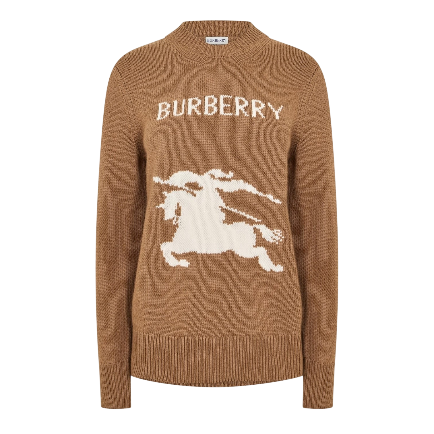 LUXURY HUB BURBERRY WOMEN'S BURB SCARLETT CREW NECK JUMPER