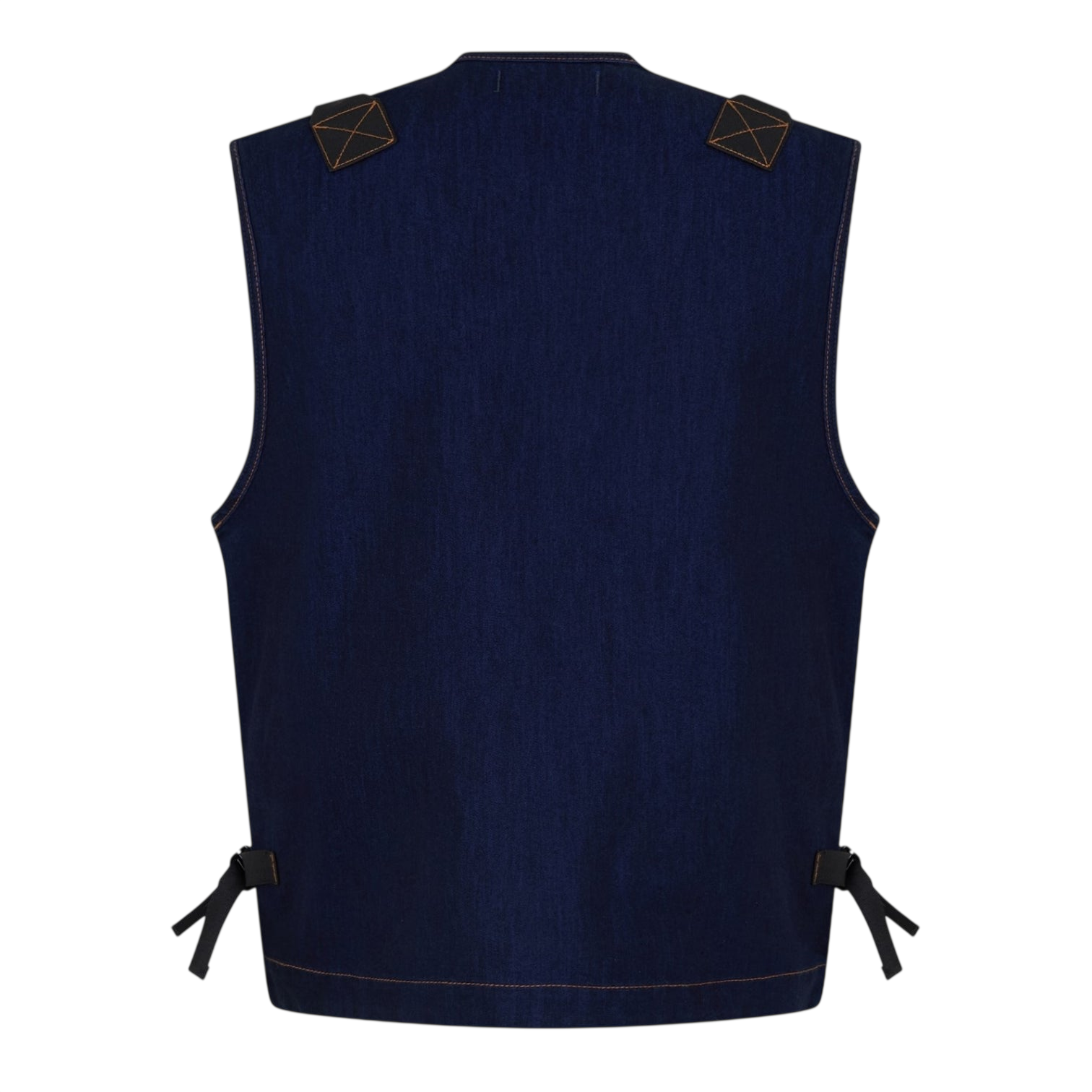 LUXURY HUB STONE ISLAND MEN'S DENIM RESEARCH SLEEVELESS GILET