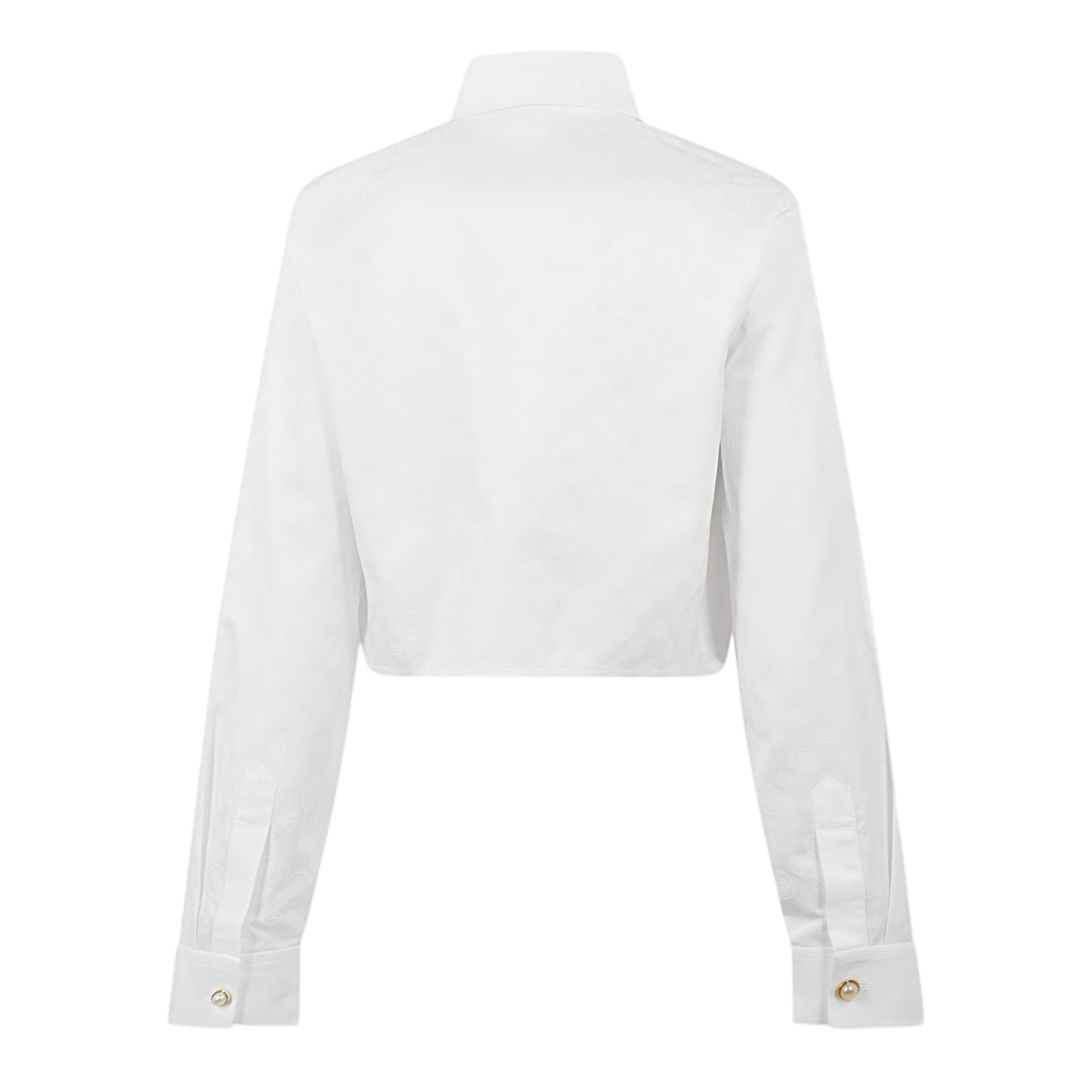 LUXURY HUB CASABLANCA WOMEN'S MONO LONG SLEEVE PATTERNED SHIRT