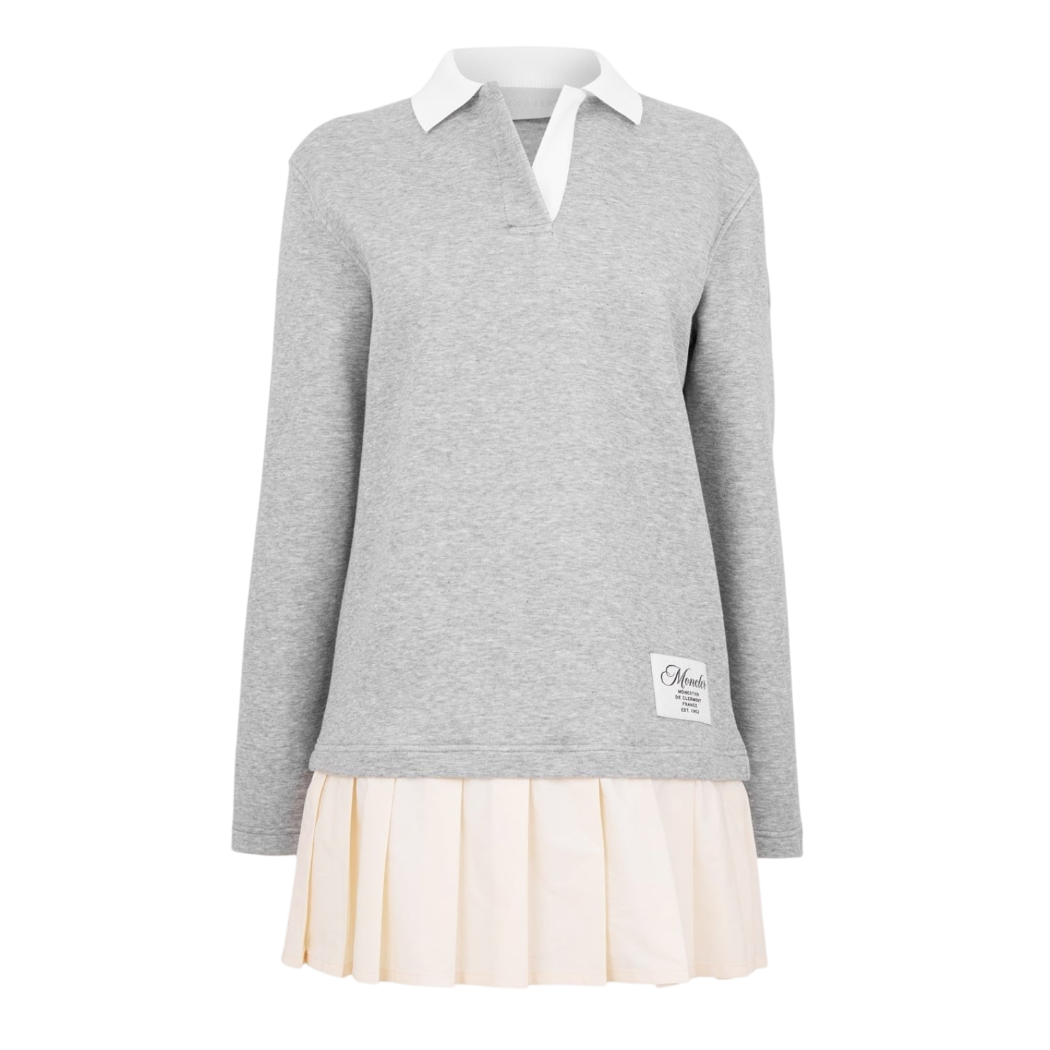 LUXURY HUB MONCLER WOMEN'S PLEAT PLEATED T-SHIRT DRESS