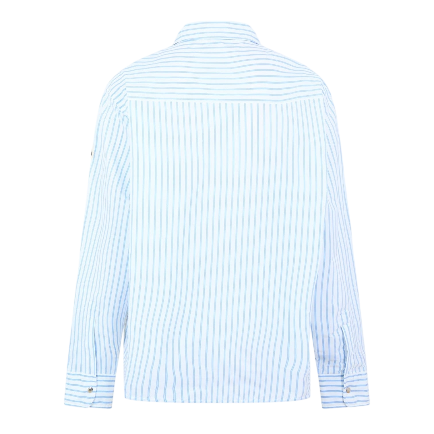 LUXURY HUB MONCLER WOMEN'S STRIPED LONG SLEEVE TAILORED FIT SHIRT