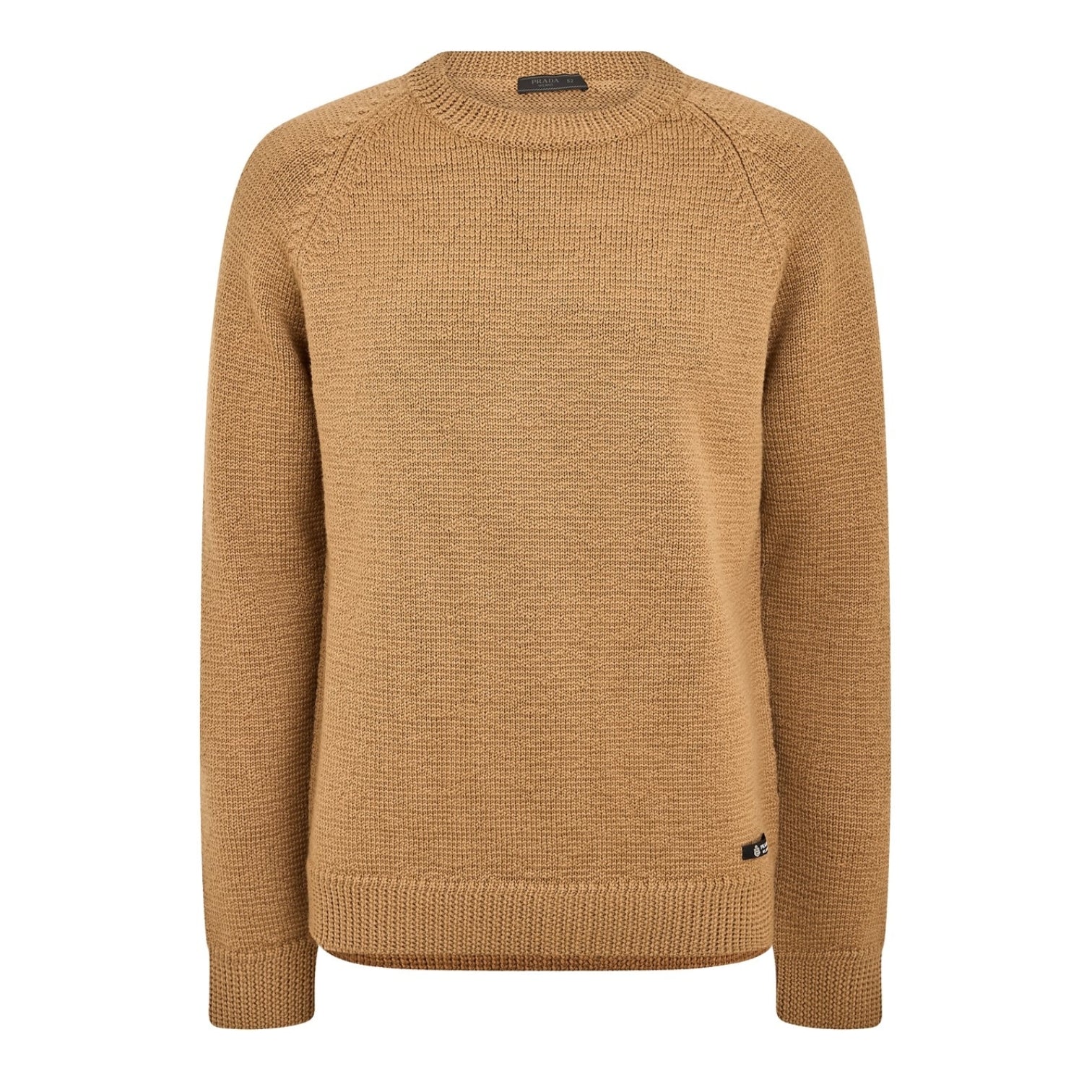 LUXURY HUB PRADA MEN'S LOGO CREW NECK JUMPER