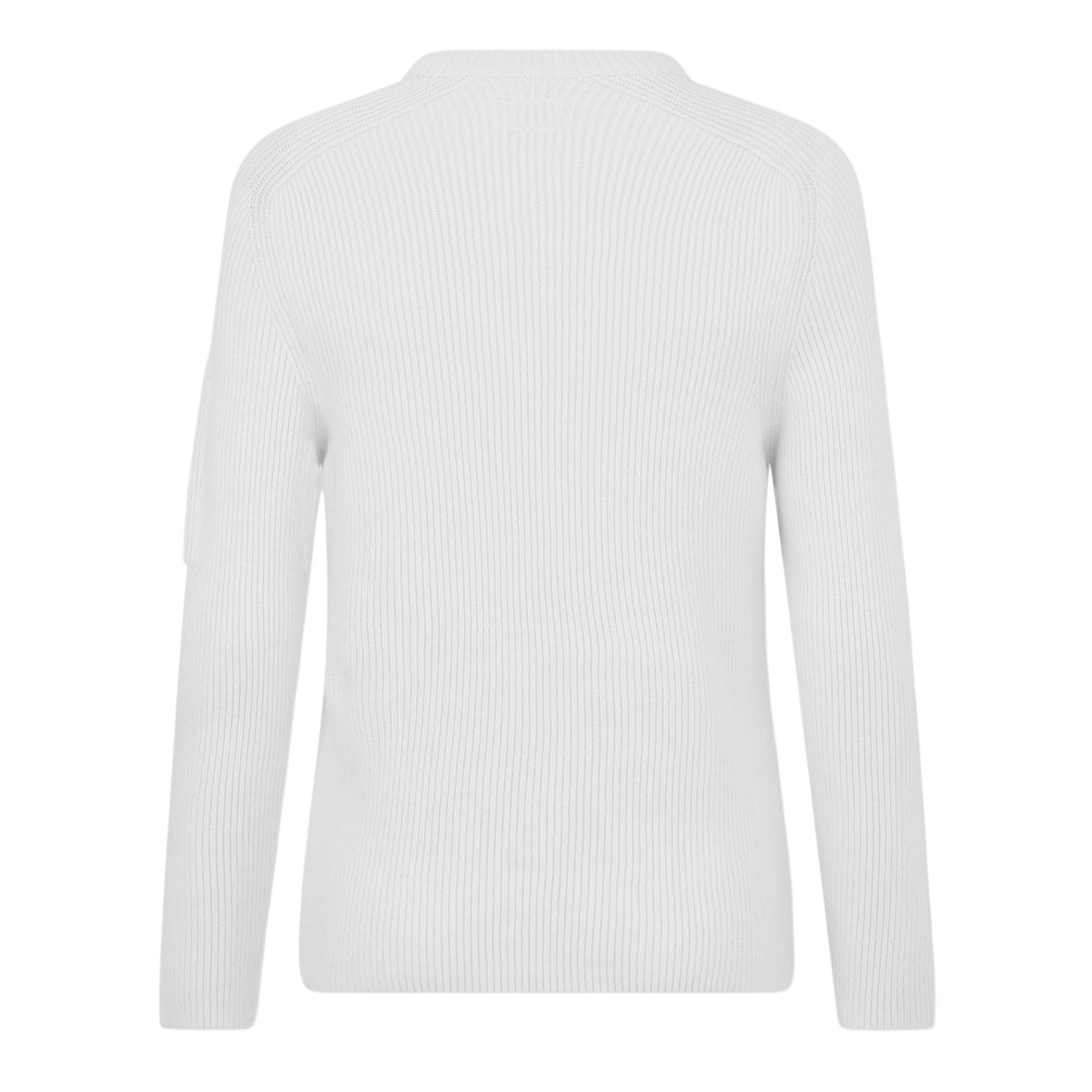 LUXURY HUB CP COMPANY MEN'S LENS KNITTED CREW NECK JUMPER