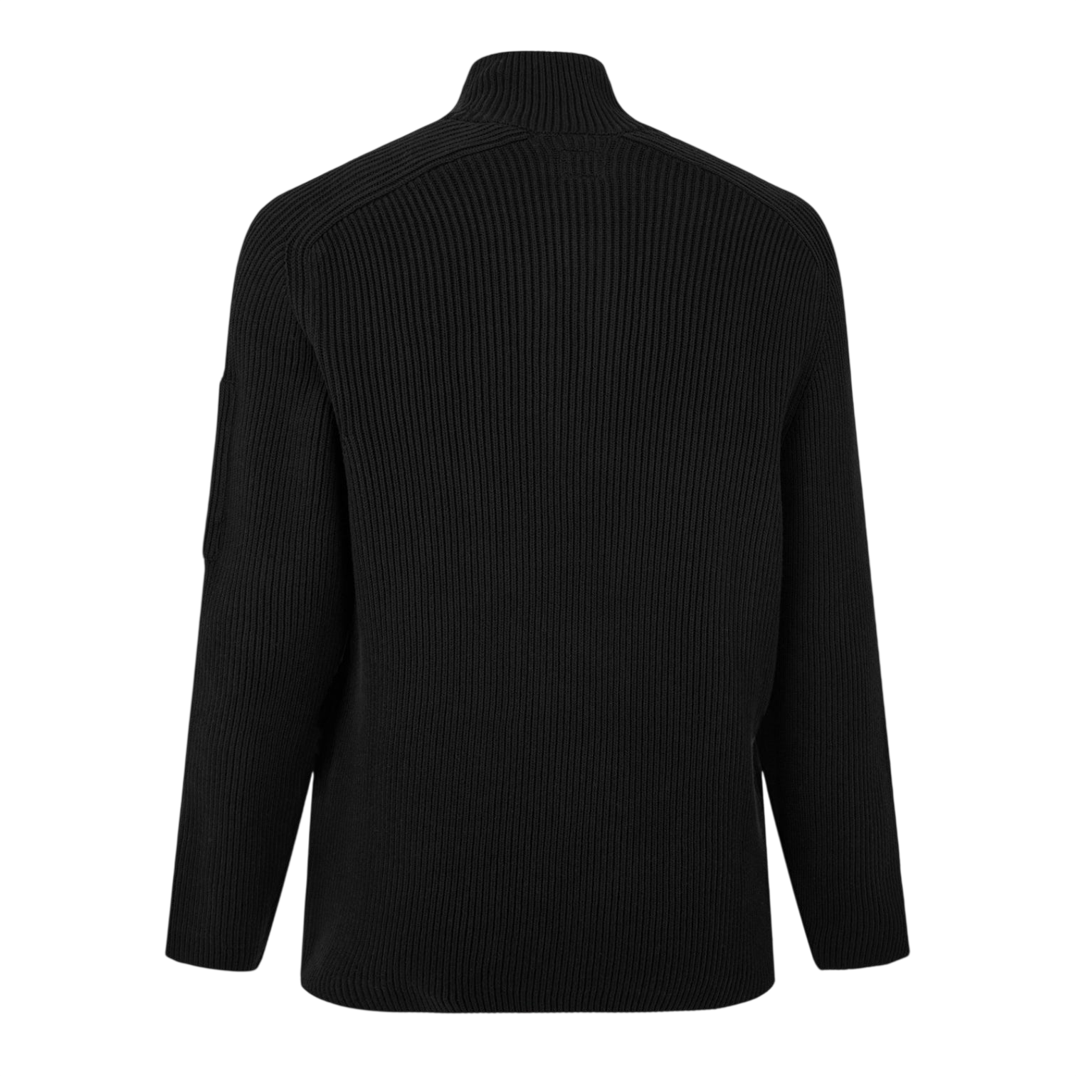 LUXURY HUB CP COMPANY MEN'S QUARTER BUTTON KNITTED TURTLE NECK JUMPER