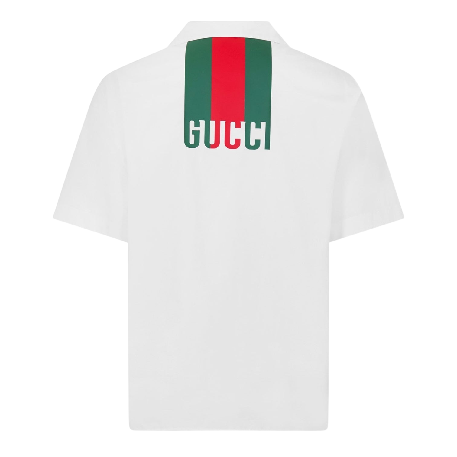 LUXURY HUB GUCCI WEB STRIPE SHORT SLEEVED SHIRT