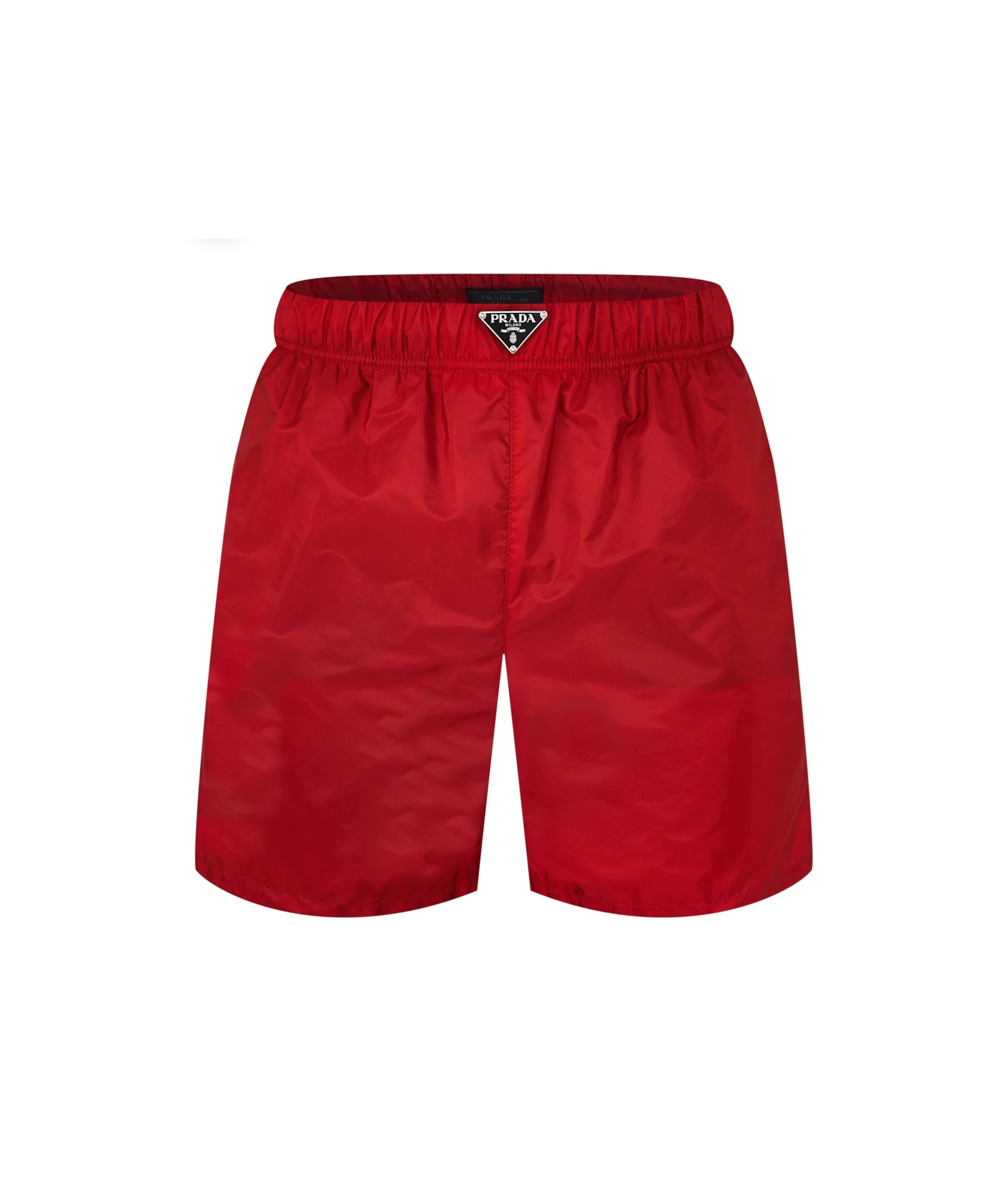 LUXURY HUB PRADA TRIANGLE INTERLOCK SWIM SHORTS