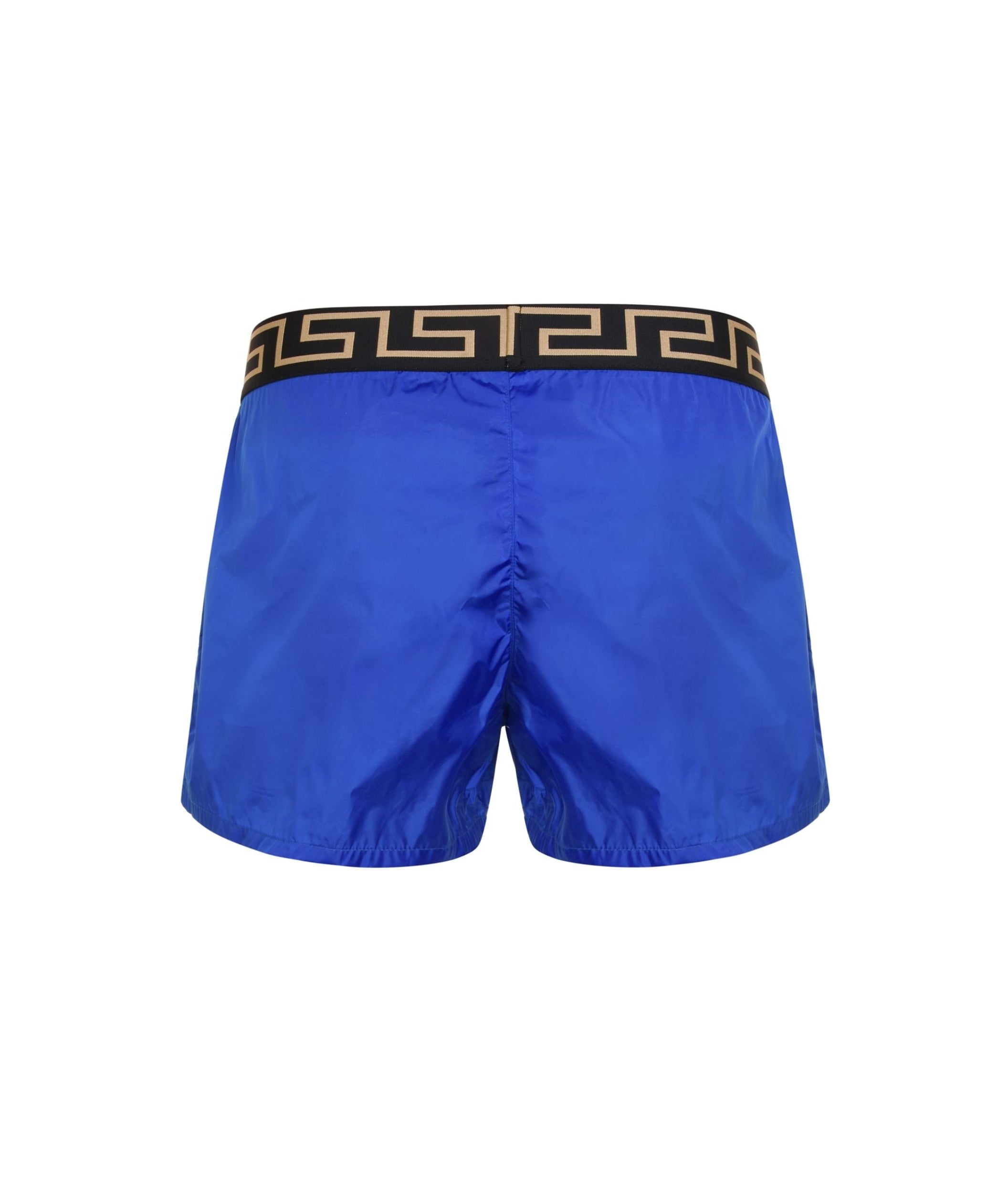 LUXURY HUB VERSACE ICON GRECA WAISTBAND SWIM SHORTS