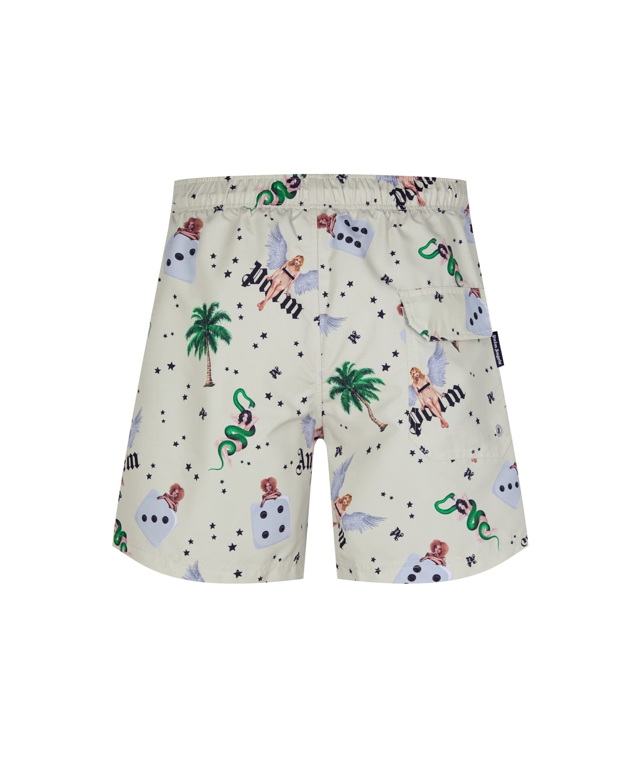 LUXURY HUB PALM ANGELS PIN UP SWIM SHORTS