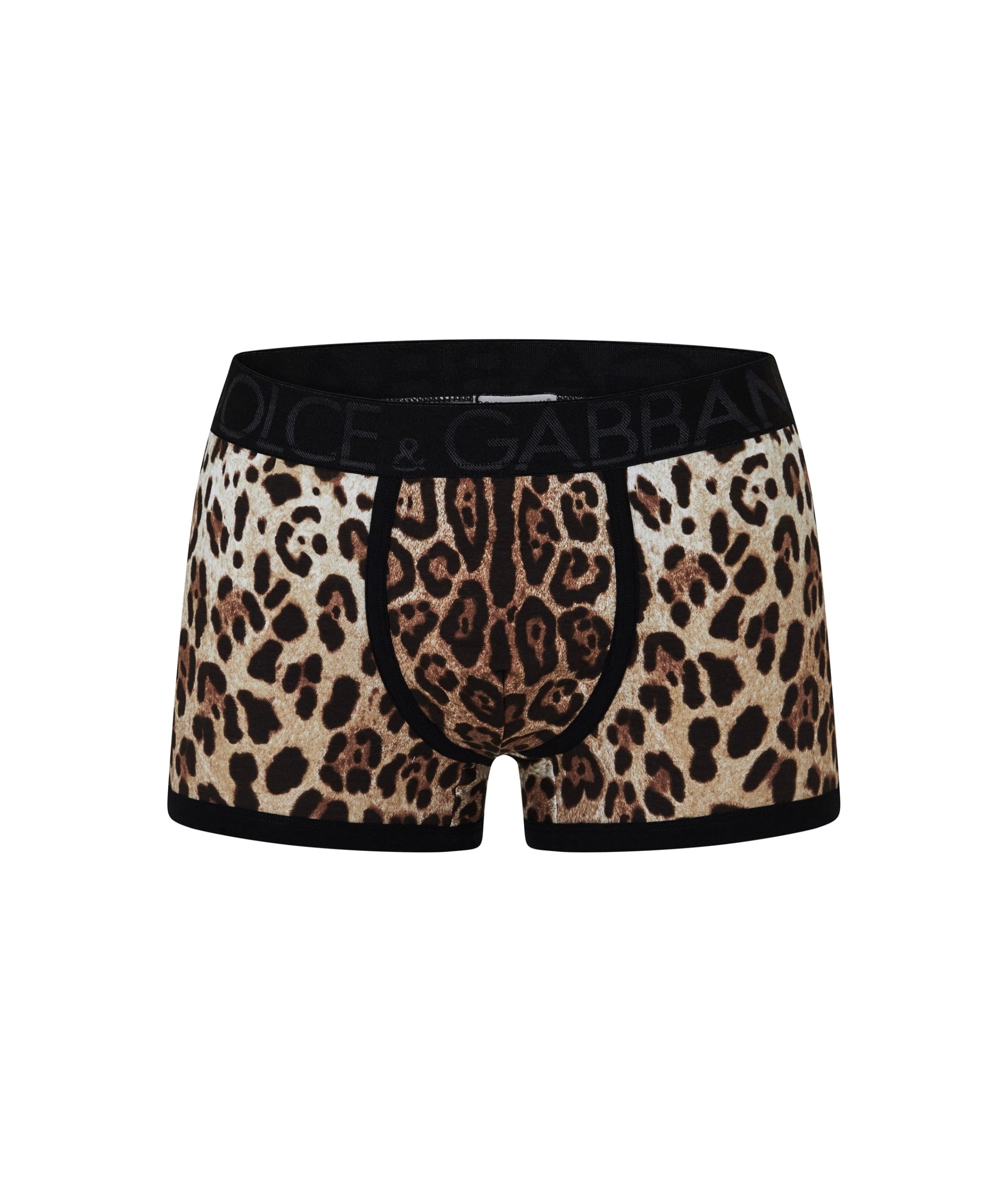 LUXURY HUB DOLCE AND GABBANA LEOPARD PRINT BOXERS