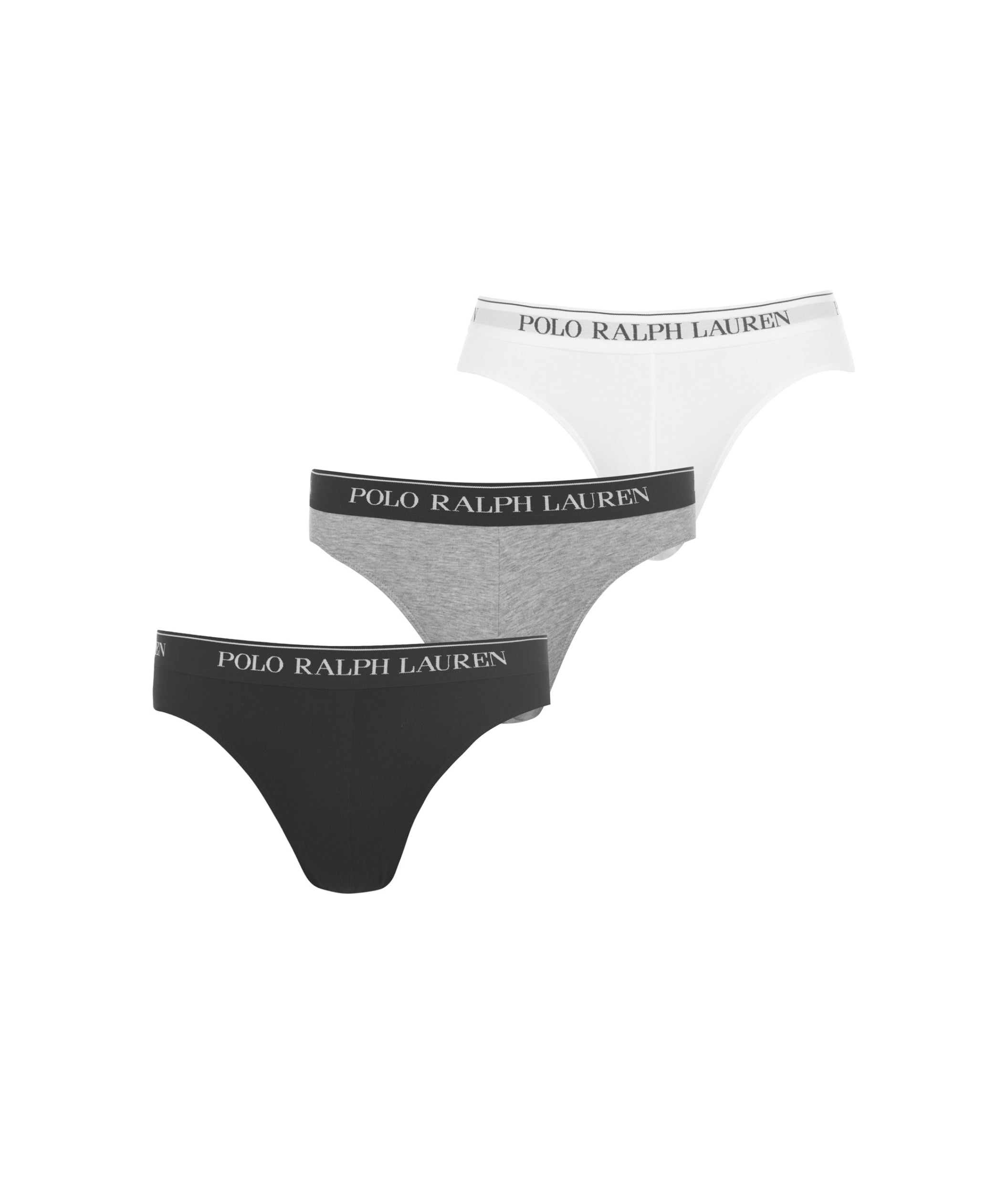 LUXURY HUB RALPH LAUREN THREE PACK LOGO BRIEFS