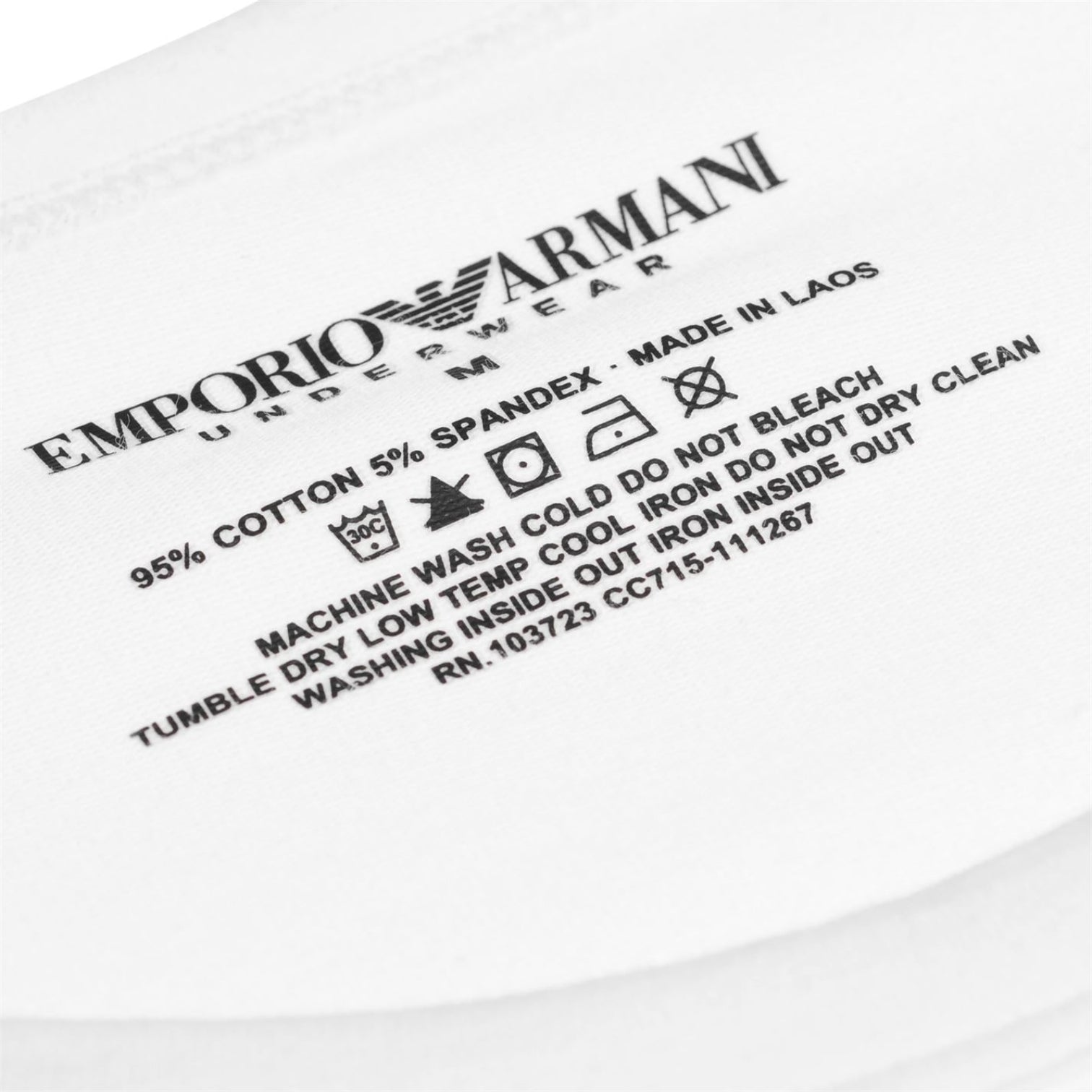 LUXURY HUB  EMPORIO ARMANI LOGO TEE