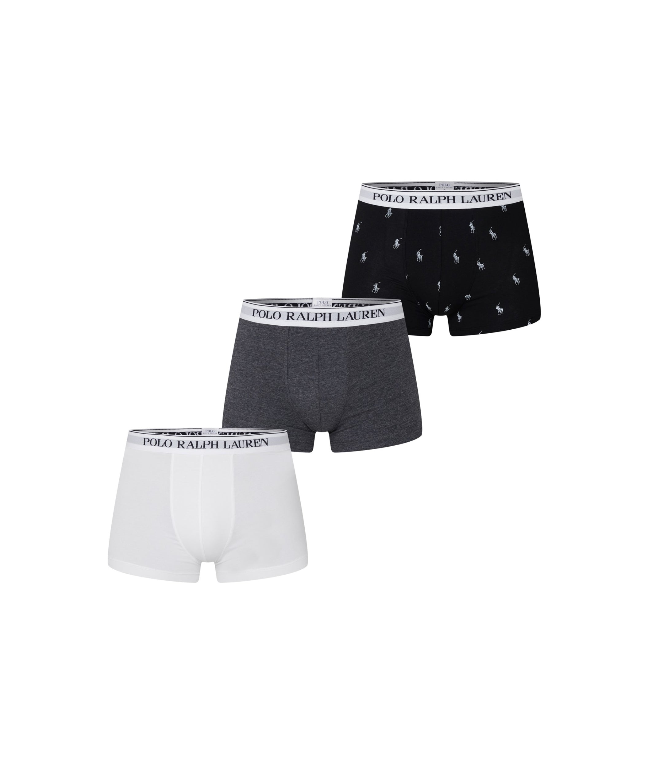 LUXURY HUB RALPH LAUREN STRETCH BOXER BRIEFS 3-PACK