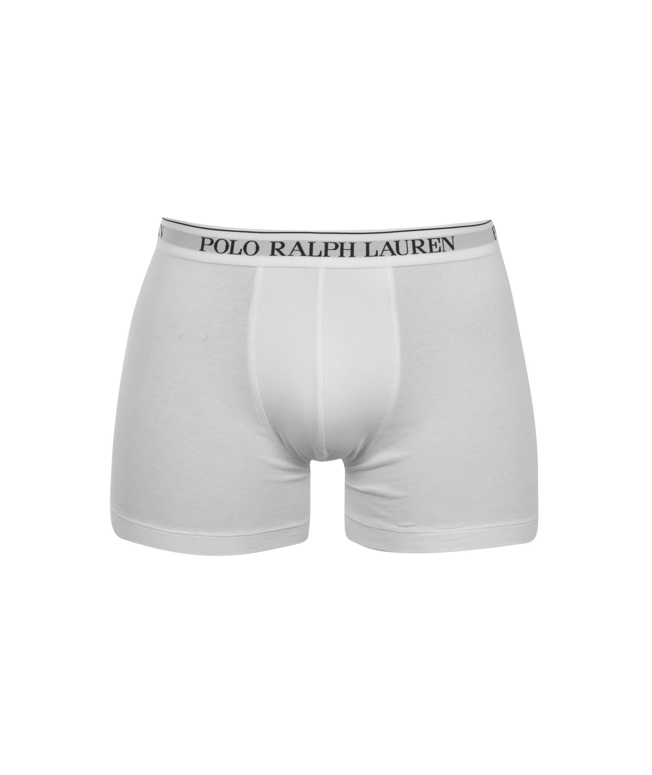 LUXURY HUB RALPH LAUREN STRETCH COTTON BOXER BRIEF 3-PACK