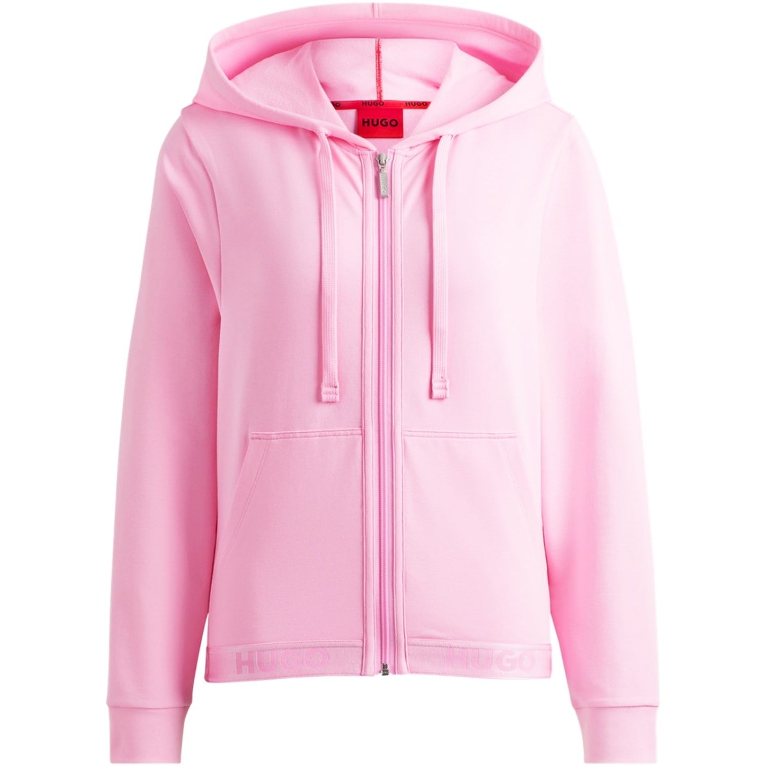 LUXURY HUB HUGO SPORTY LOGO ZIP HOODIE