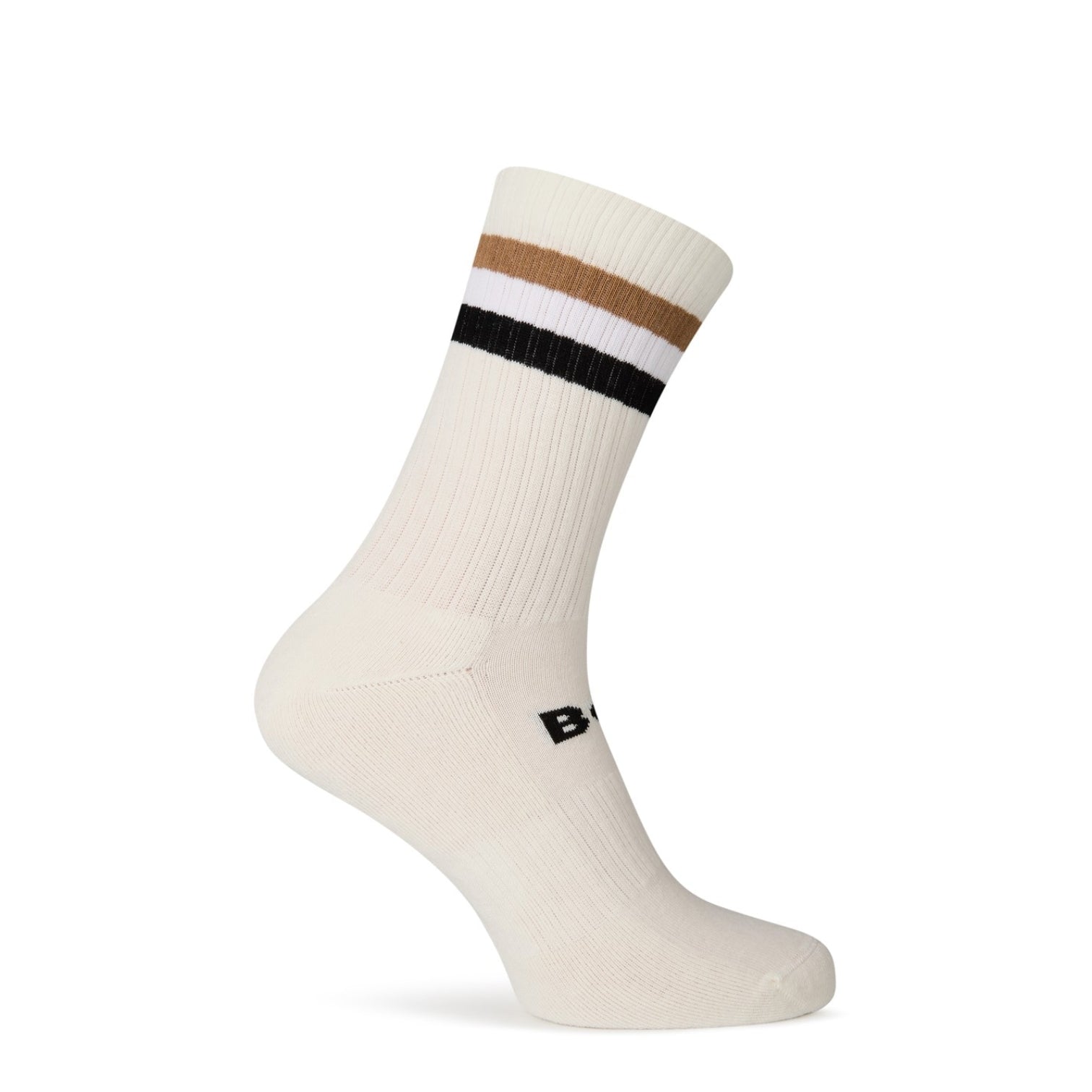 LUXURY HUB BOSS 3P QS RIB STRIPE SOCKS