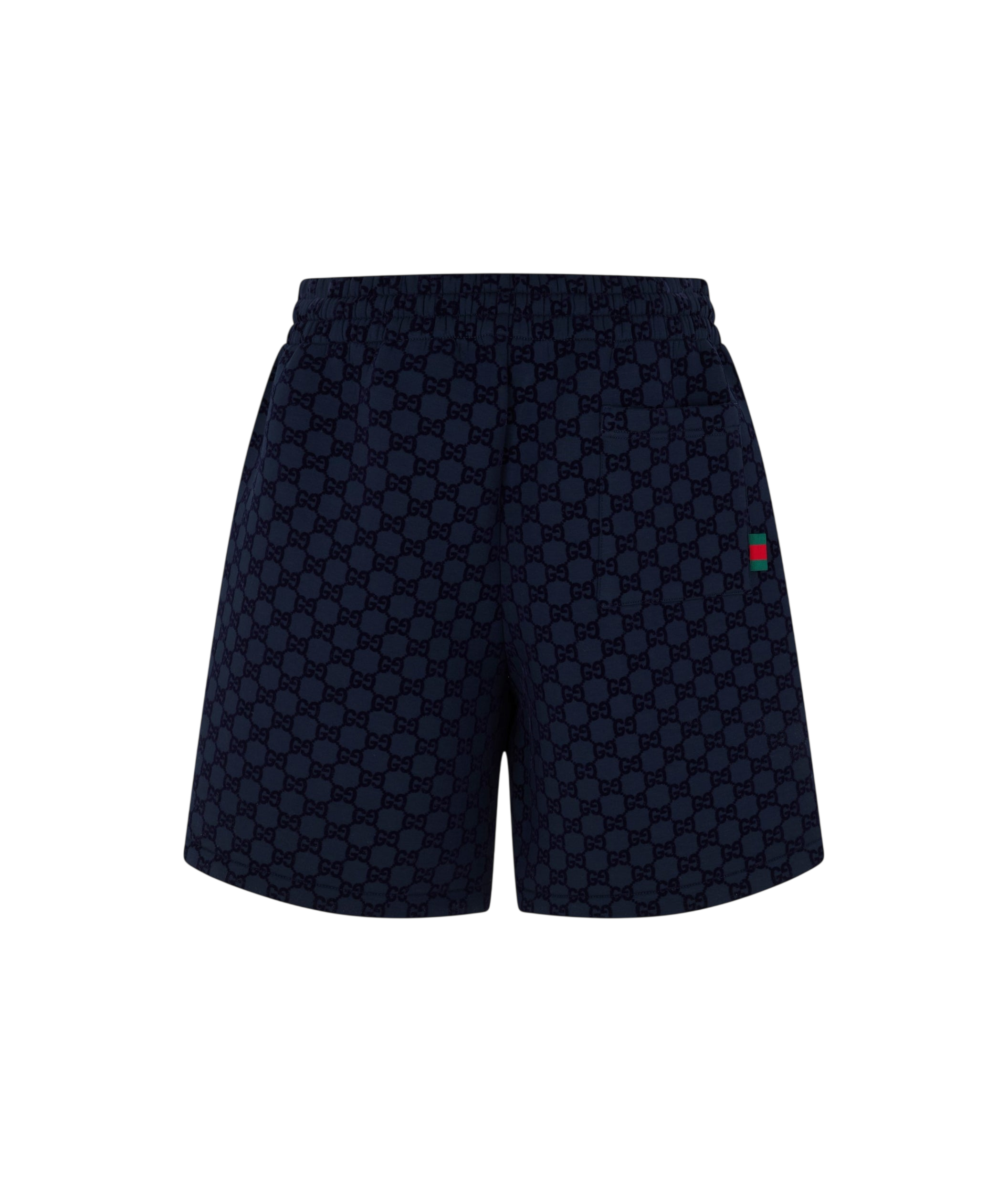 LUXURY HUB GUCCI MEN'S CLASSIC FIT FLEECE JOGGER SHORTS