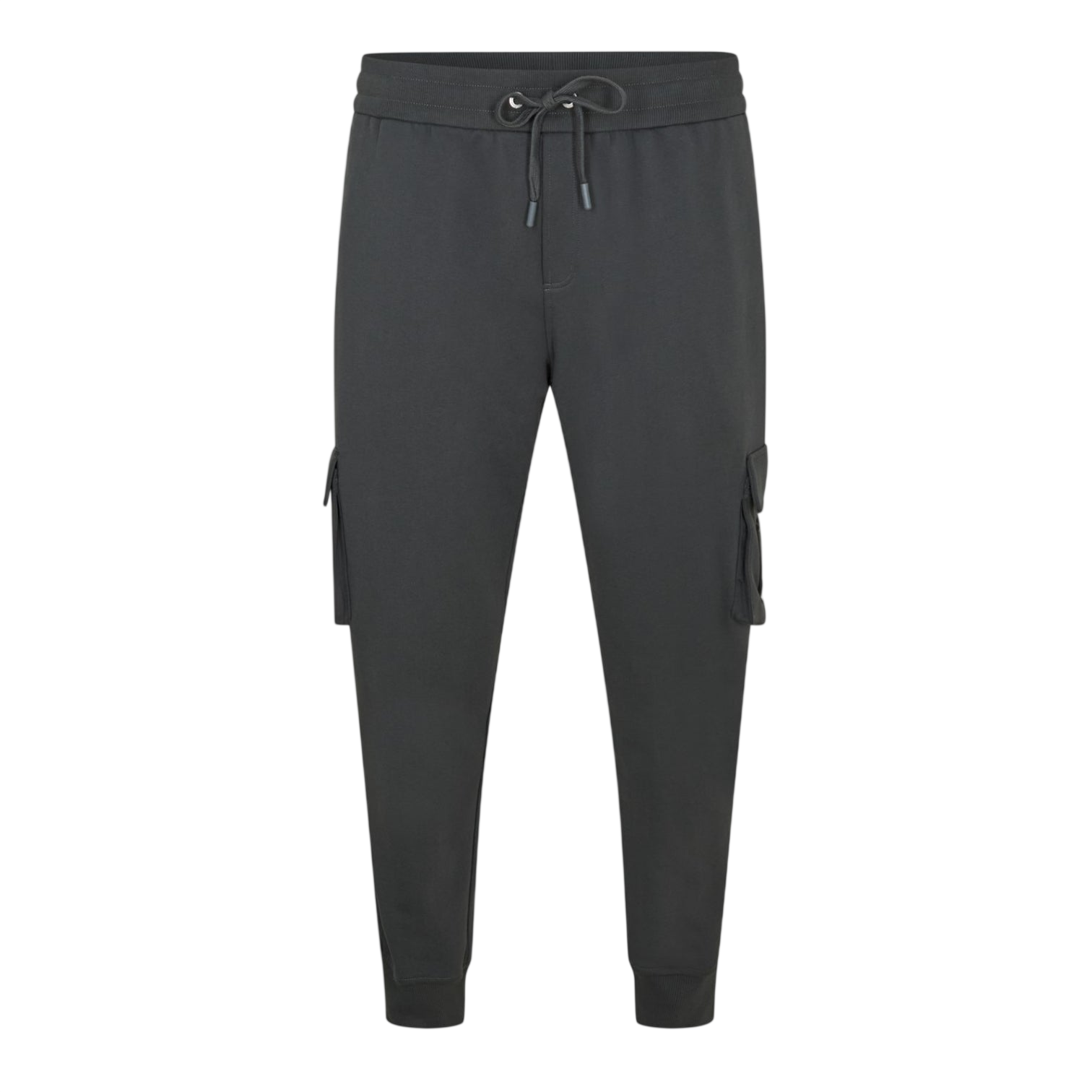 LUXURY HUB MOOSE KNUCKLES MEN'S CLOSED HEM FLEECE TAPERED FIT JOGGERS