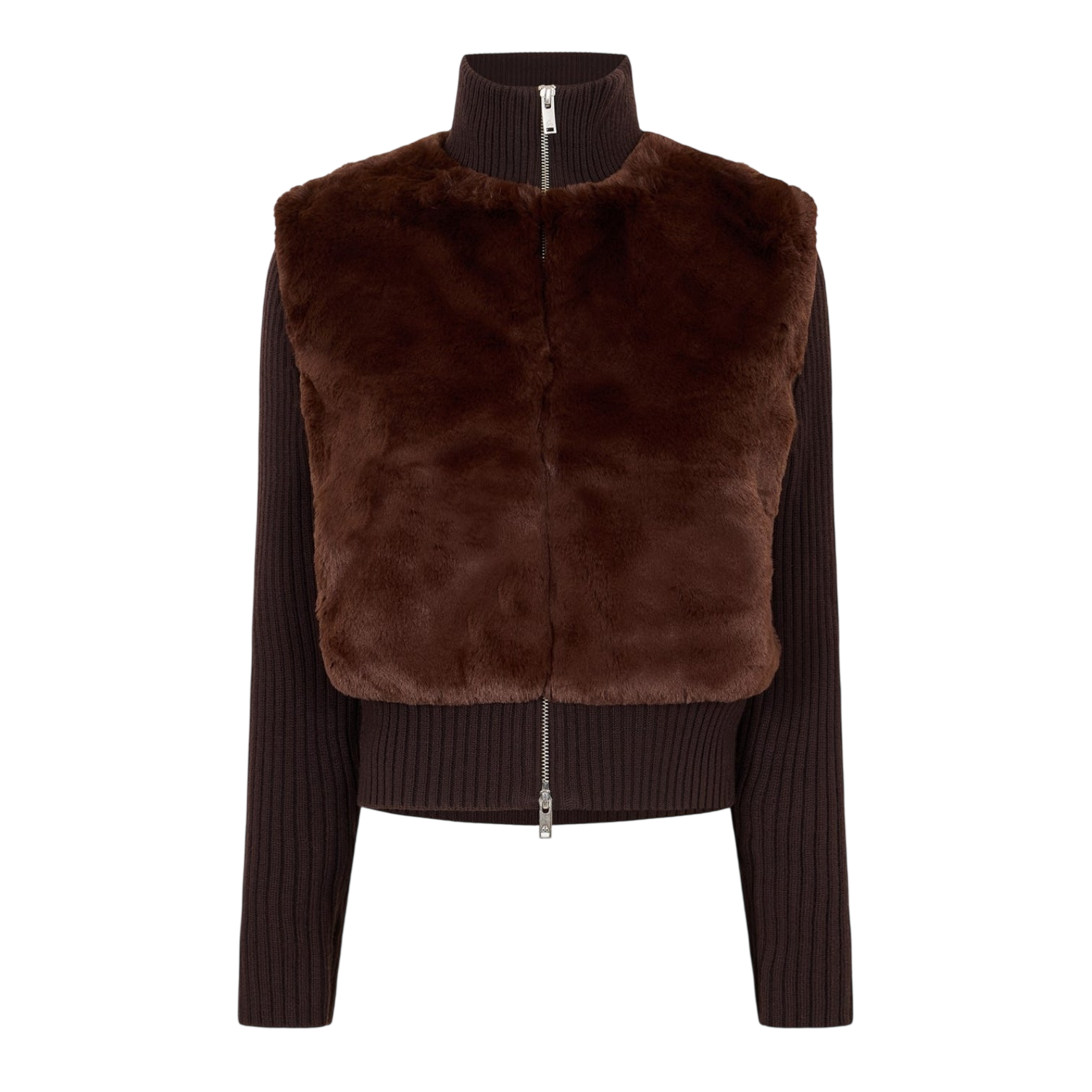 LUXURY HUB MOOSE KNUCKLES WOMEN'S DUA BUNNY TEXTURED RELAXED FIT CARDIGAN